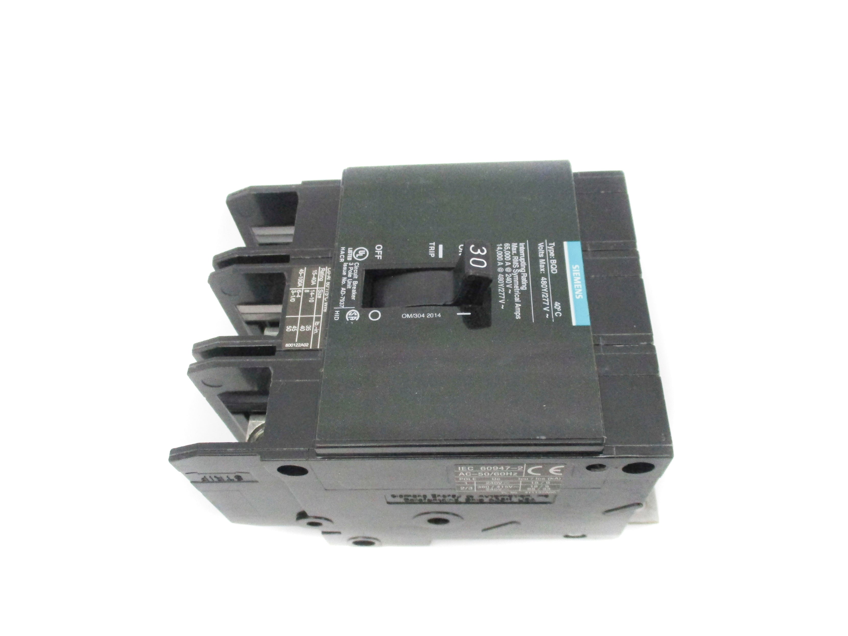 SIEMENS BQD330 30A 277V (AS PICTURED) NSNP