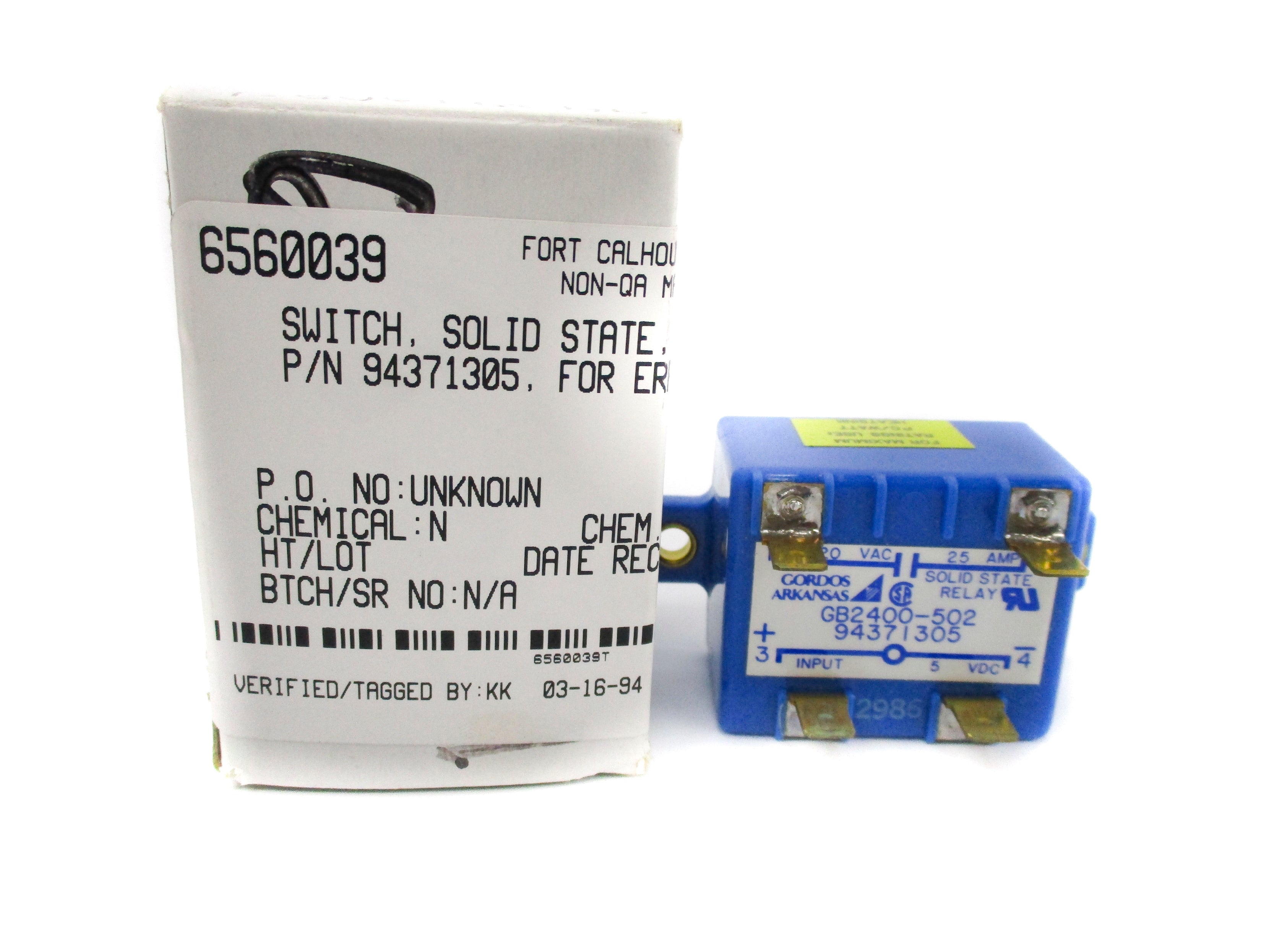 GORDOS GB2400-502 25A 120VAC NSMP