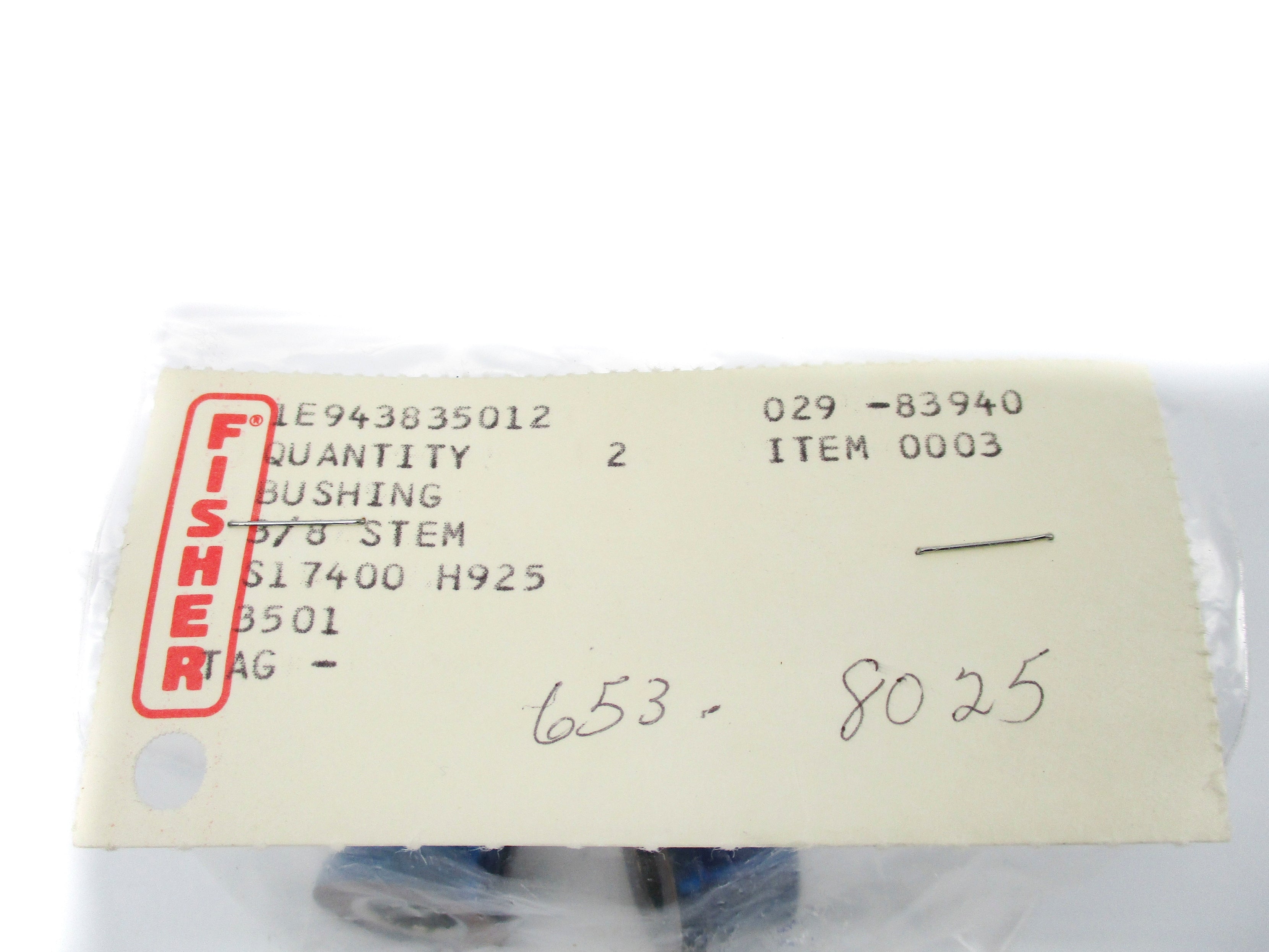 FISHER 1E943835012 (PKG OF 2) NSMP