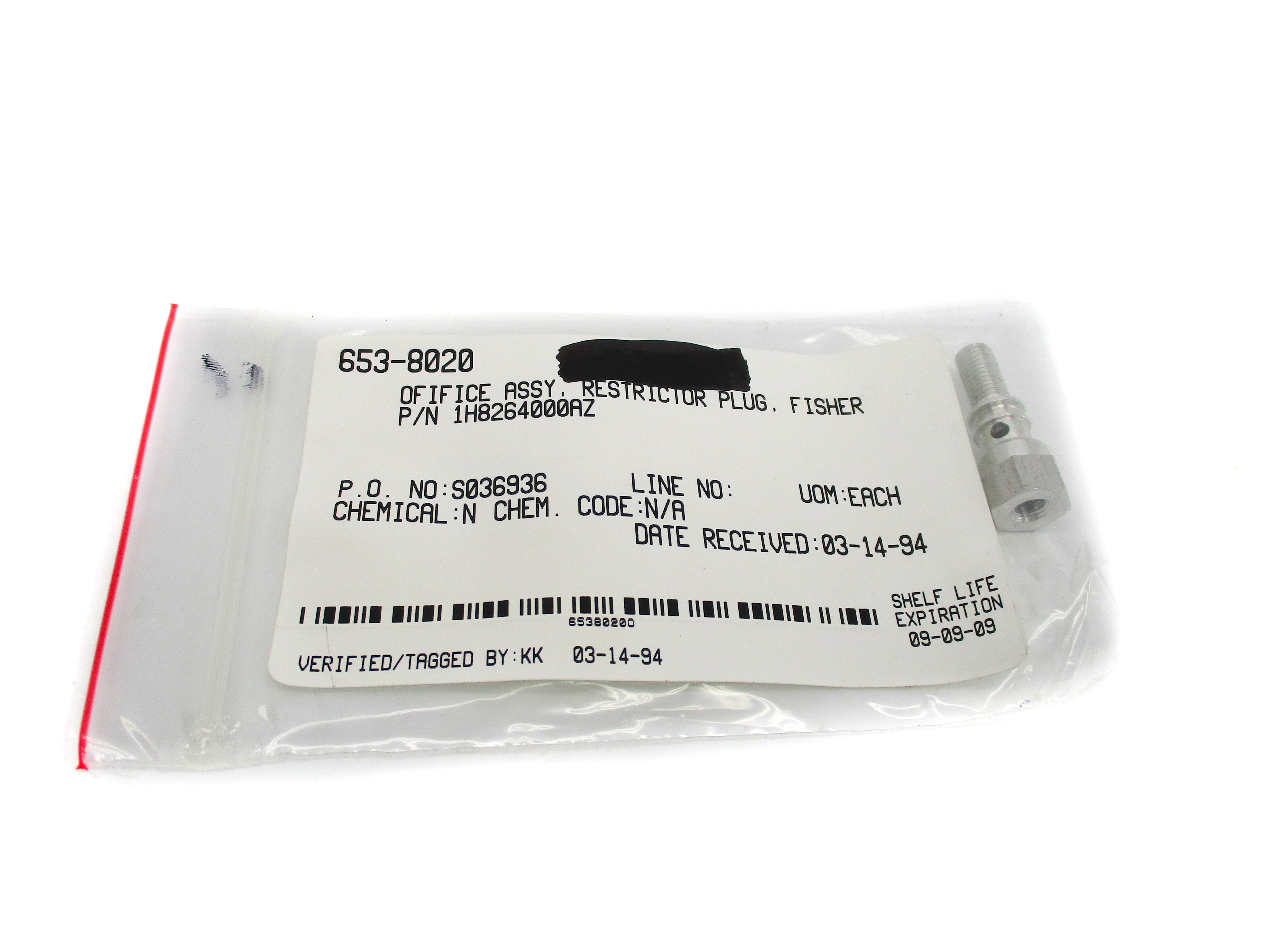 FISHER CONTROLS 1H8264000AZ NSMP