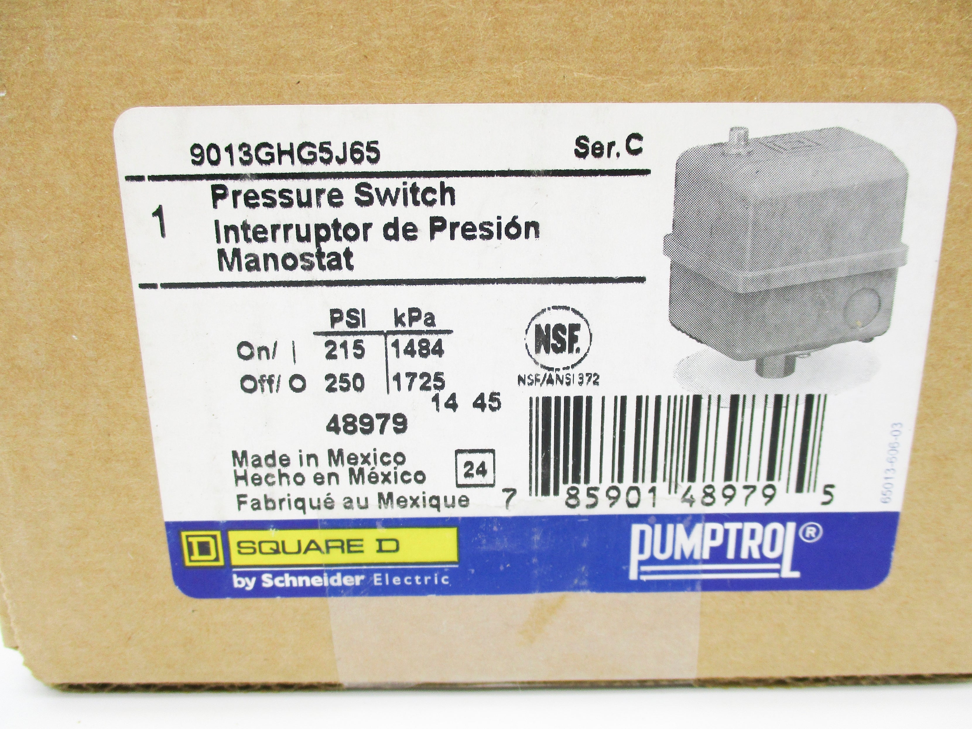 SQUARE D 9013GHG5J65 SER. C NSMP
