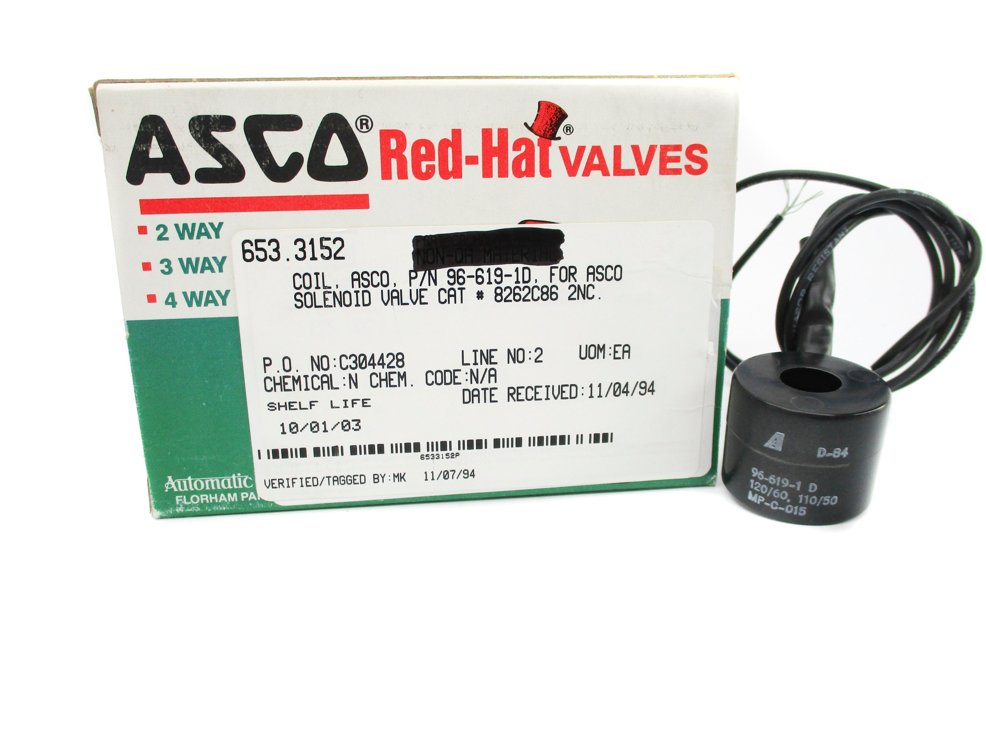 ASCO 96-619-1D 110/120V NSMP