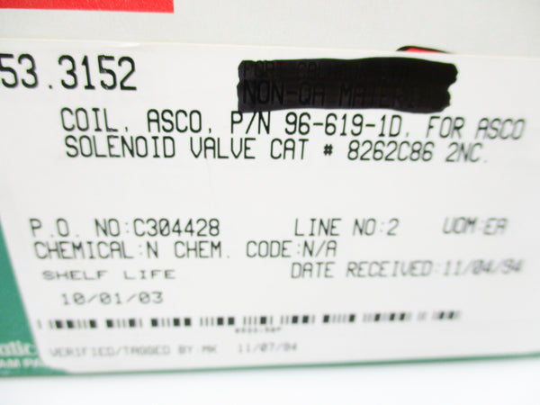 ASCO 96-619-1D 110/120V NSMP