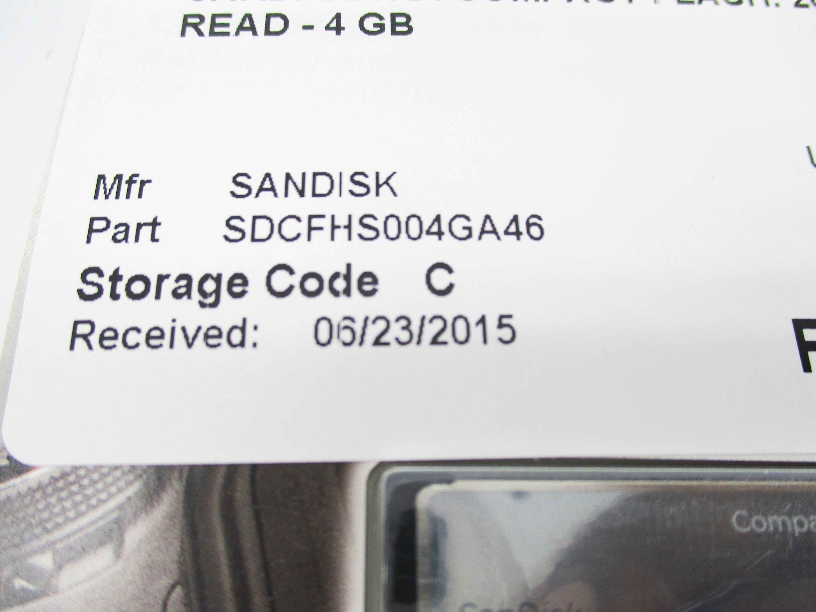 SANDISK SDCFHS004GA46 NSMP