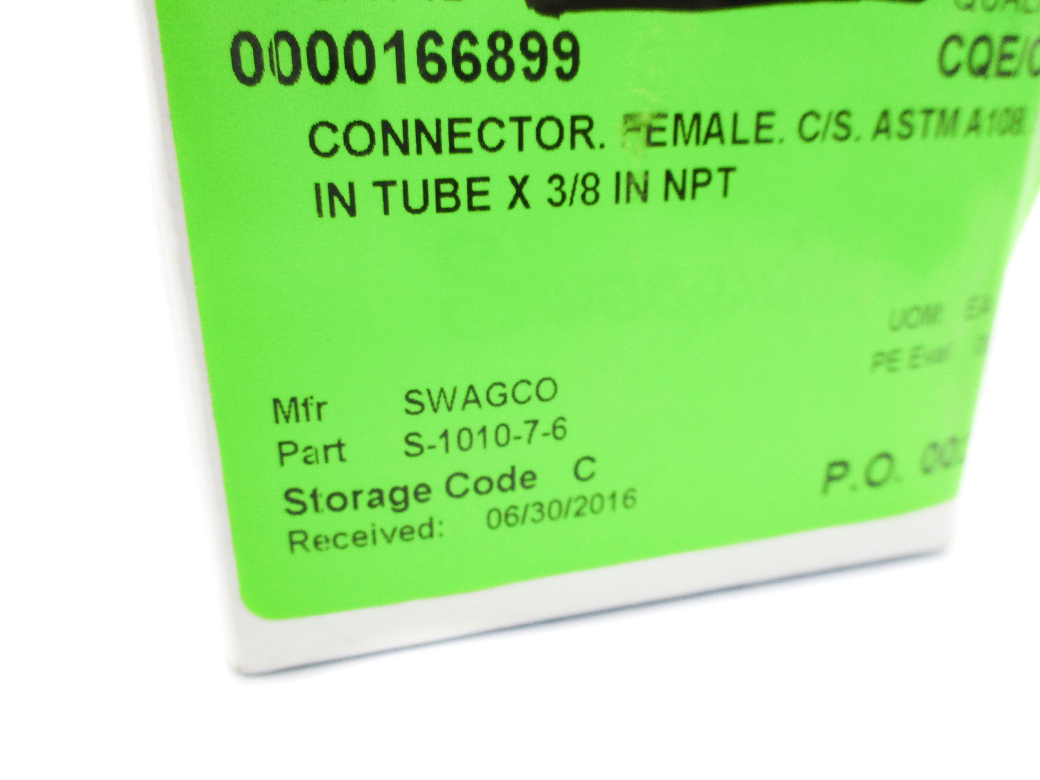 SWAGELOK S-1010-7-6 NSMP