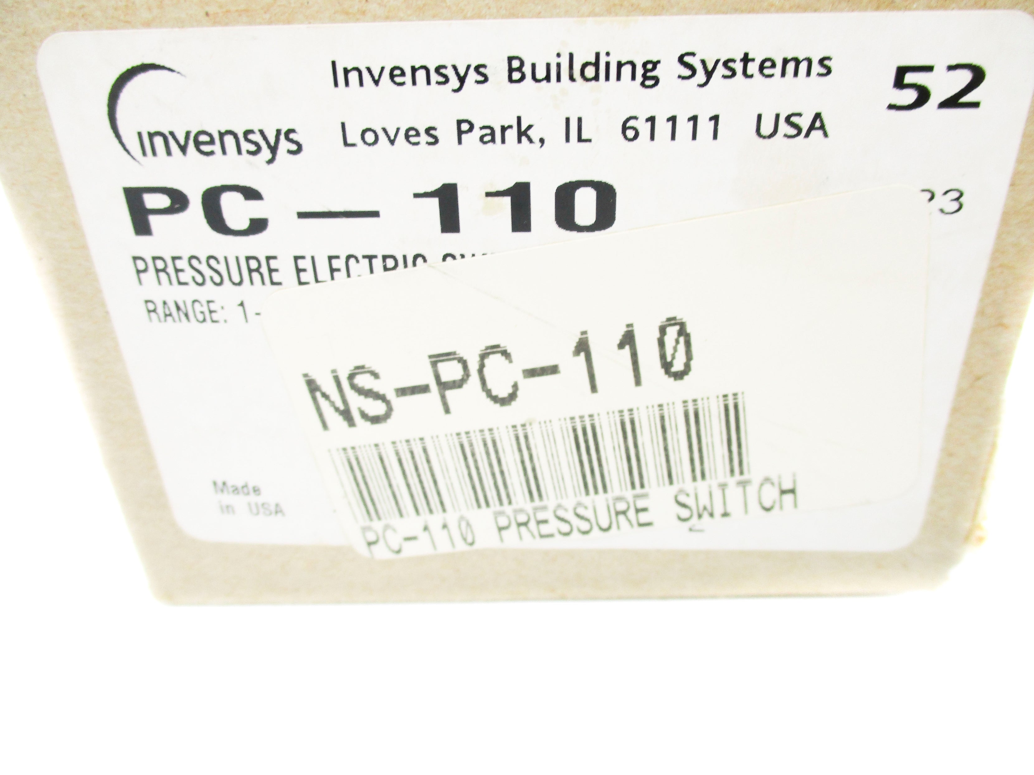 INVENSYS PC-110 1-20PSI NSMP