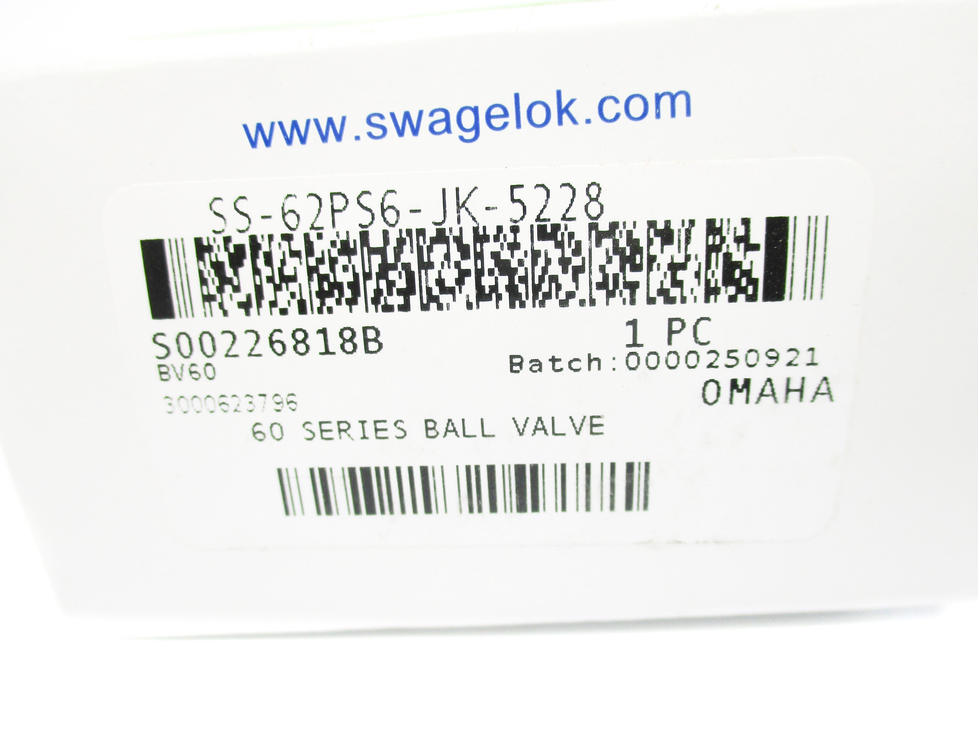SWAGELOK SS-62PS6-JK-5228 NSMP