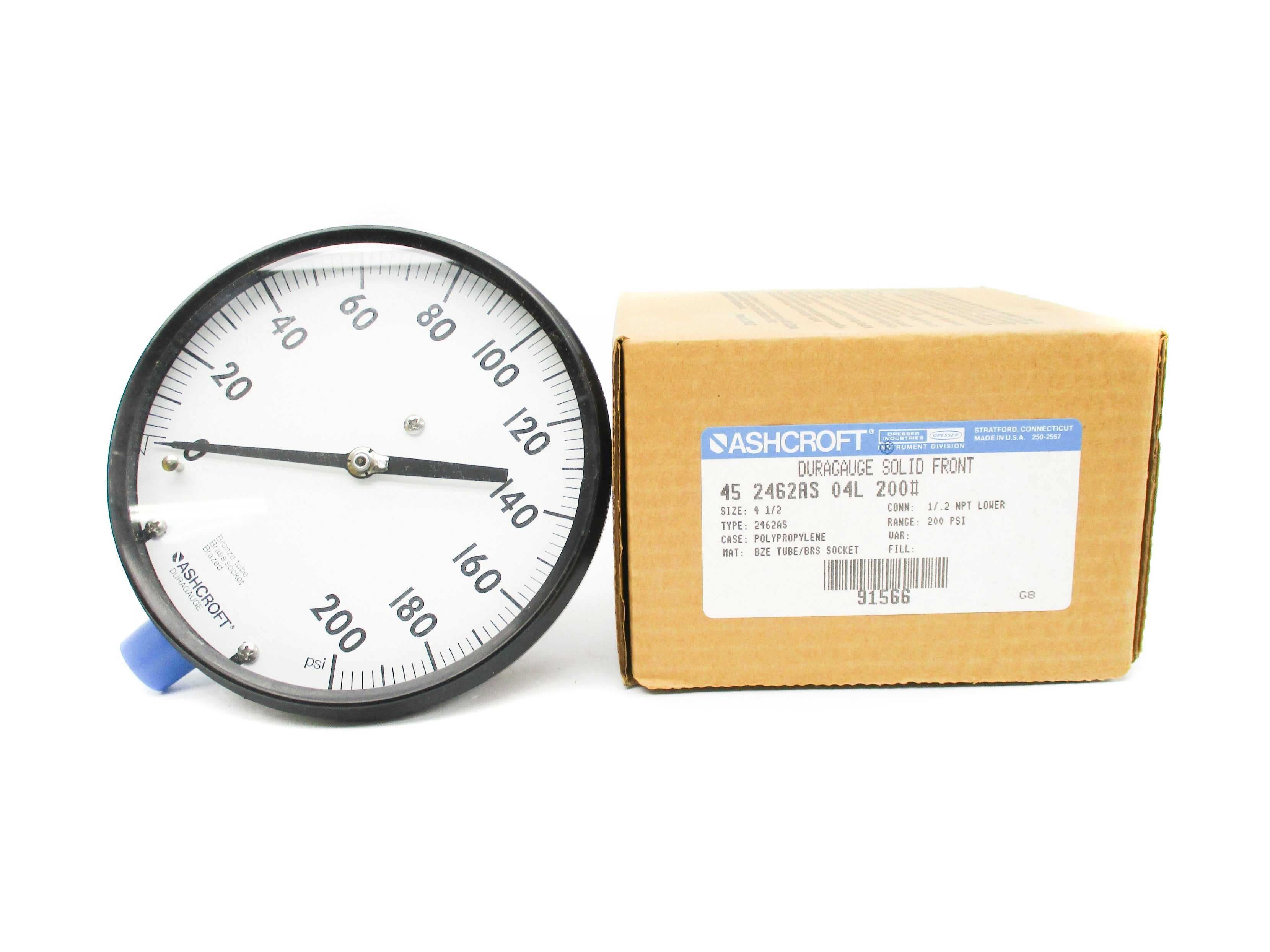 ASHCROFT 452462AS04L200# 0-200PSI NSMP