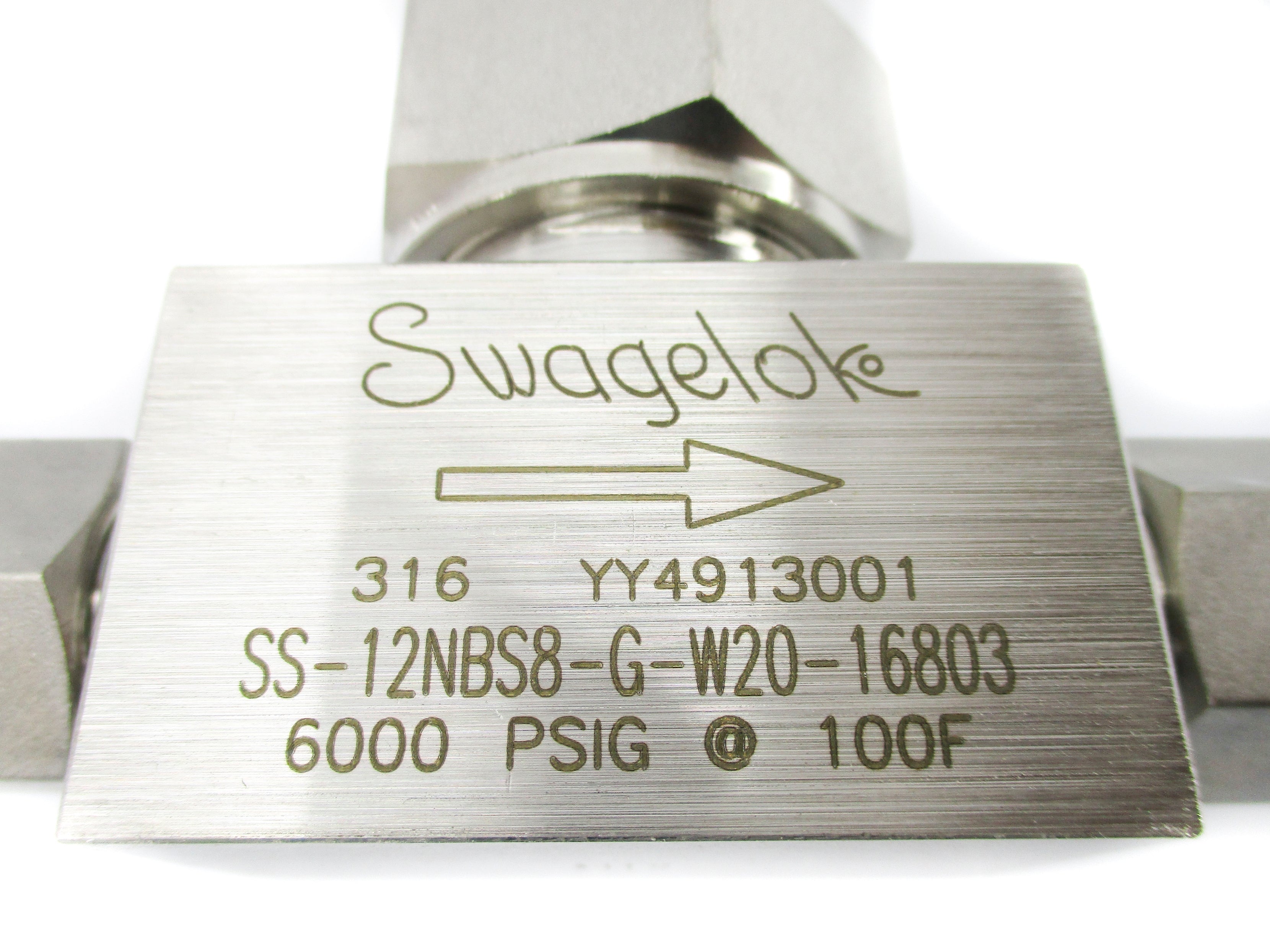 SWAGELOK SS-12NBS8-G-W20-16803 6000PSIG NSNP