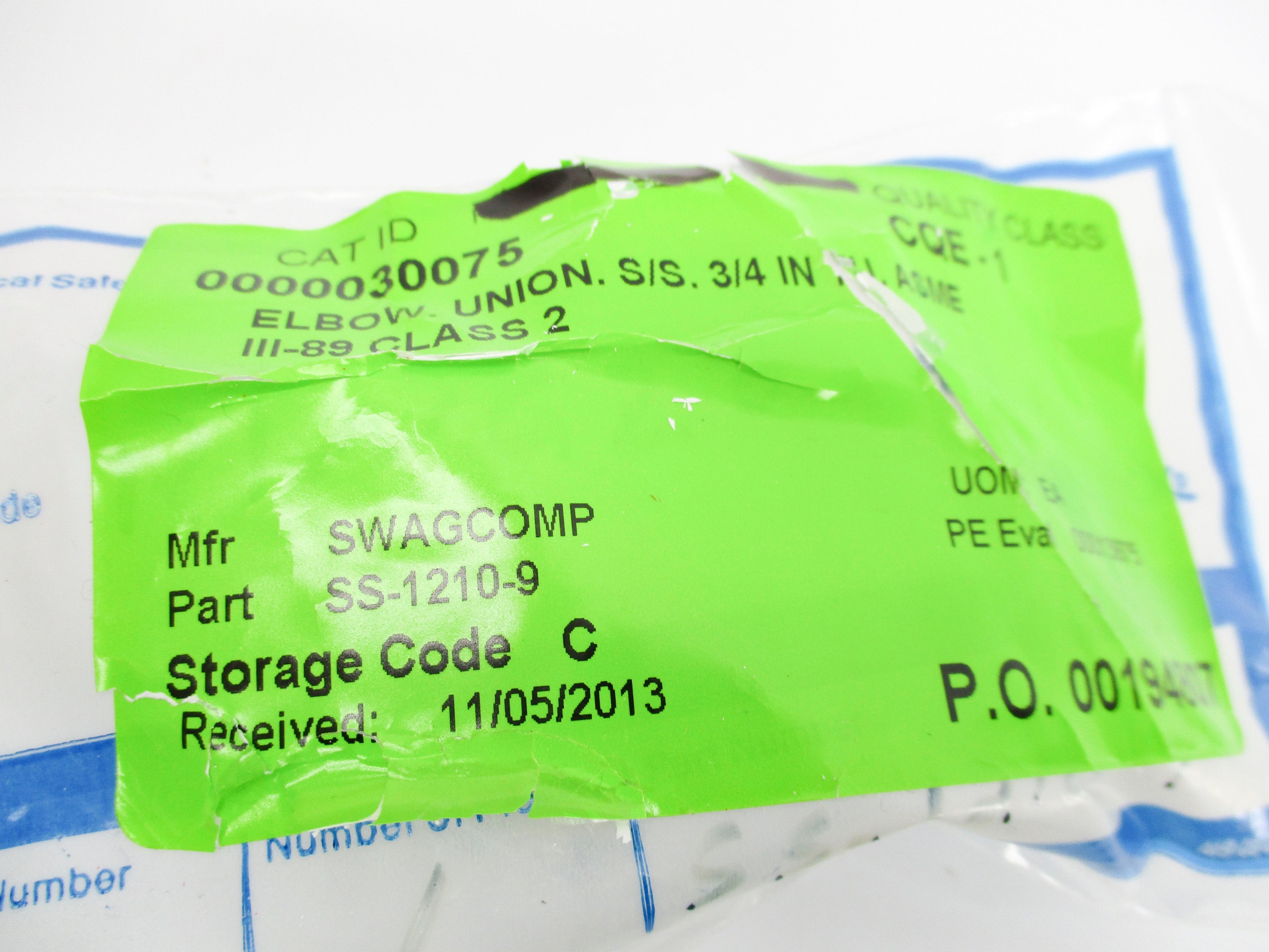 SWAGELOK SS-1210-9 NSMP