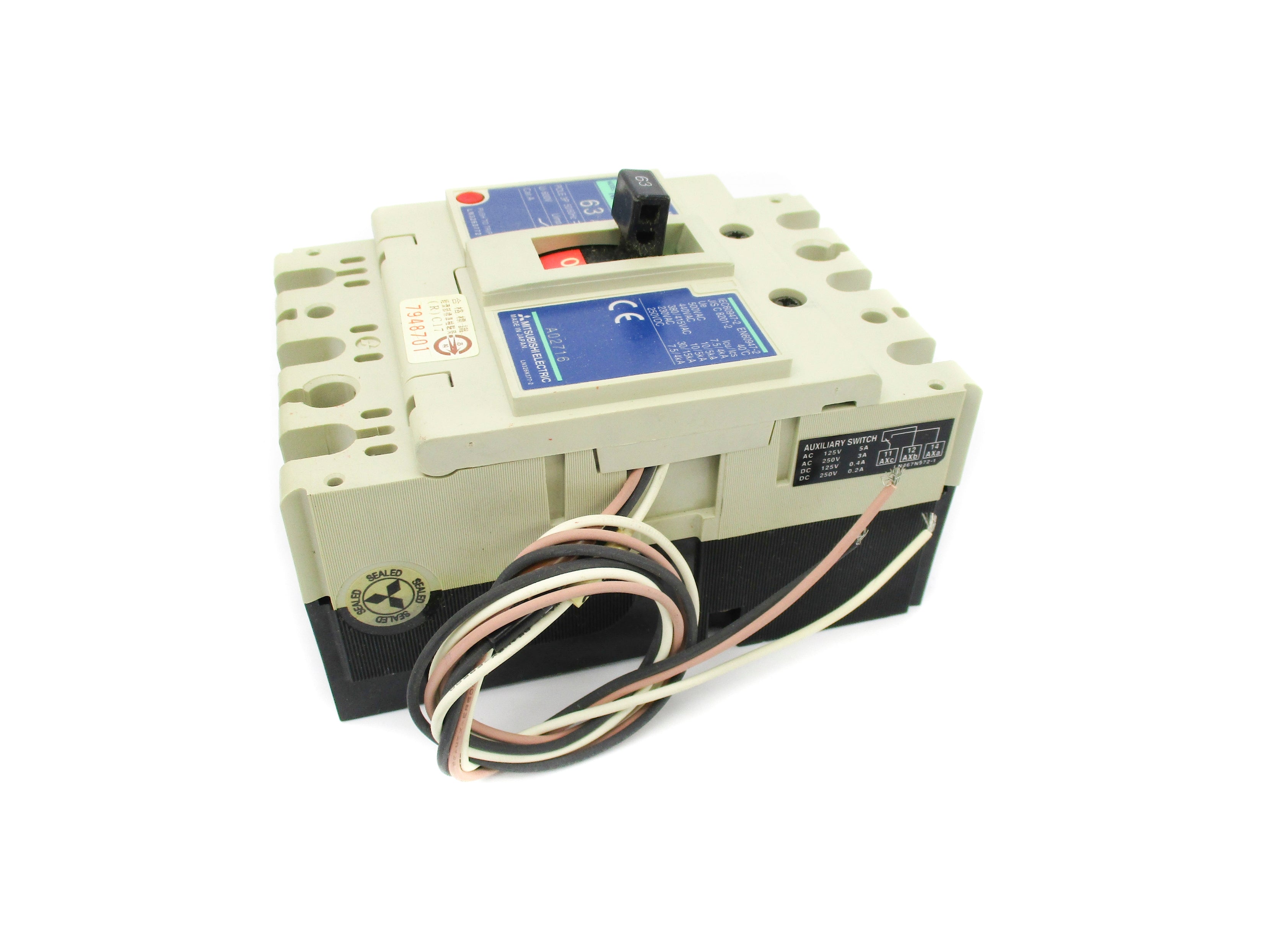 MITSUBISHI NF125-CW 63A 250VDC NSMP