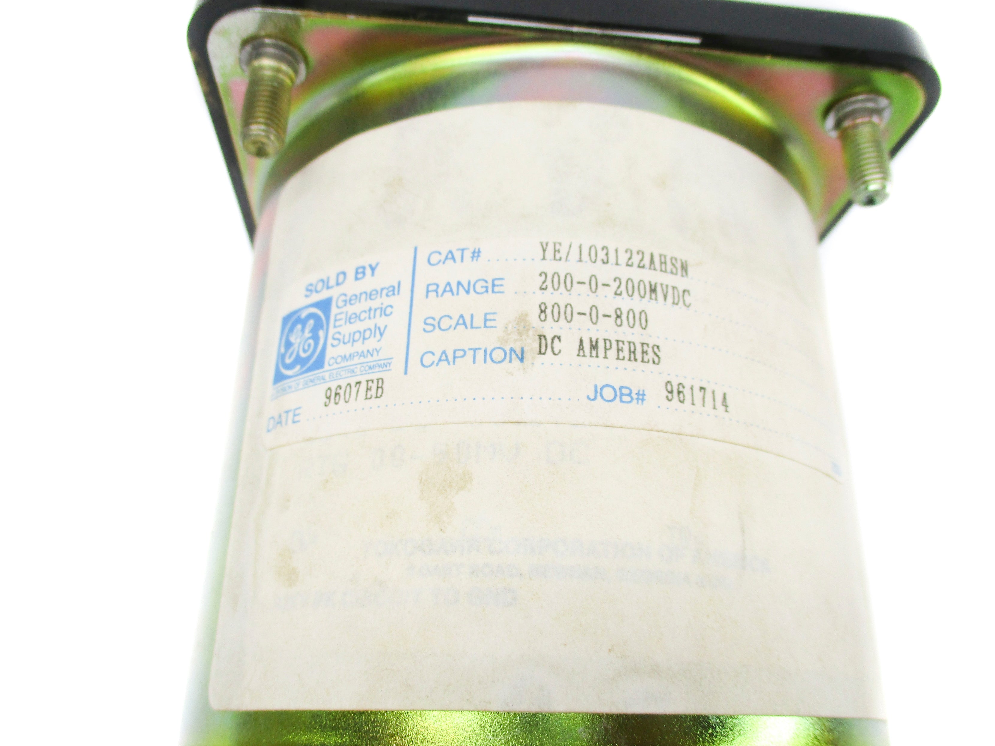 GENERAL ELECTRIC YE/103122AHSN 0-800A NSNP