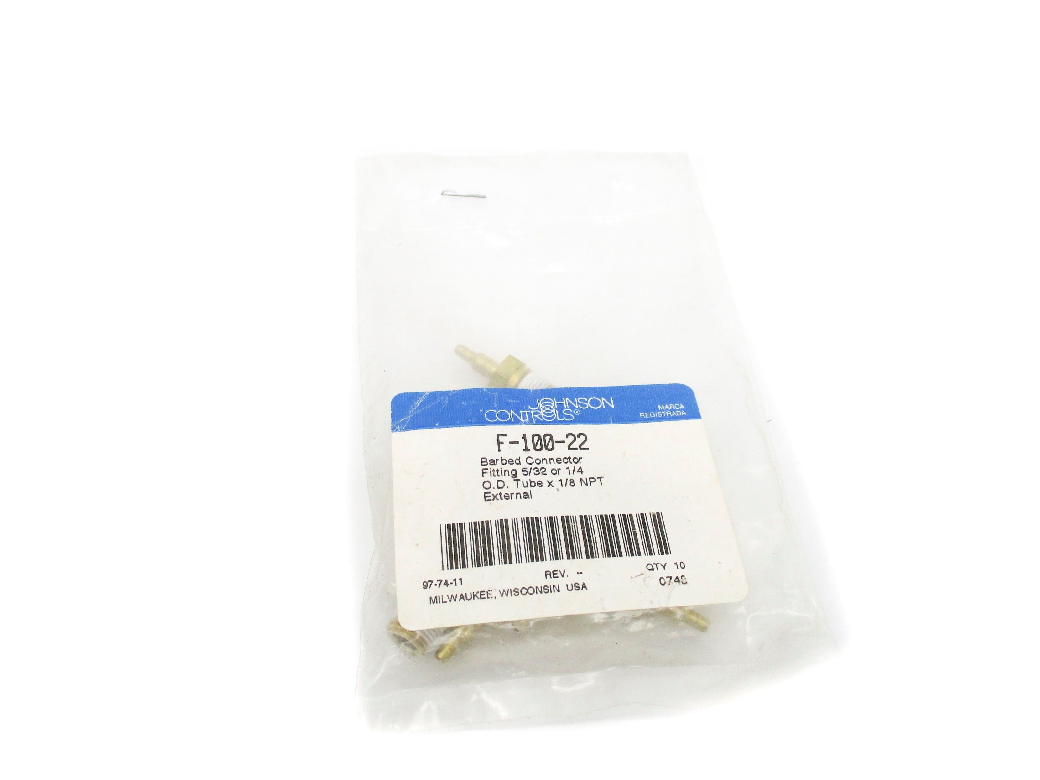 JOHNSON CONTROLS F-100-22 (PKG OF 10) NSMP