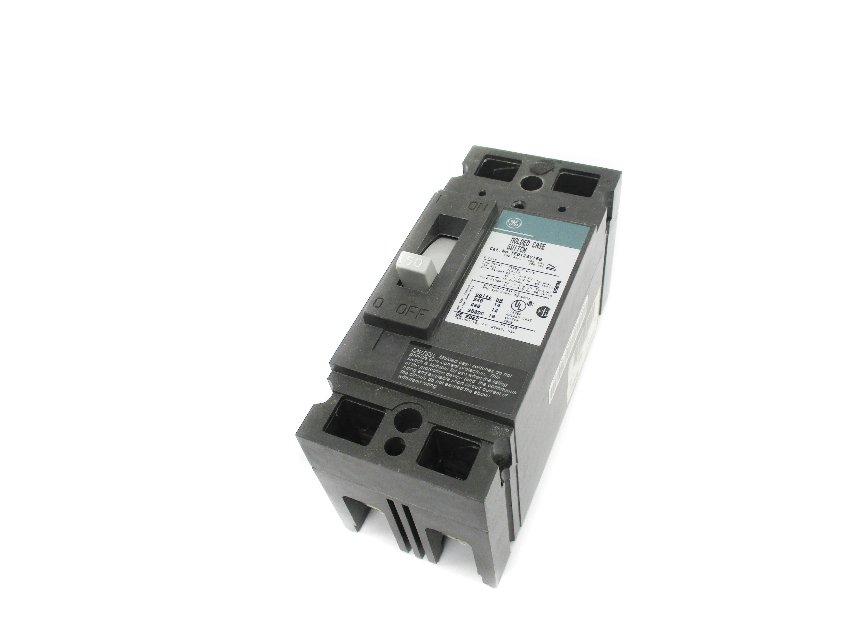 GENERAL ELECTRIC TED124Y150 150A 480VAC/ 250VDC NSMP