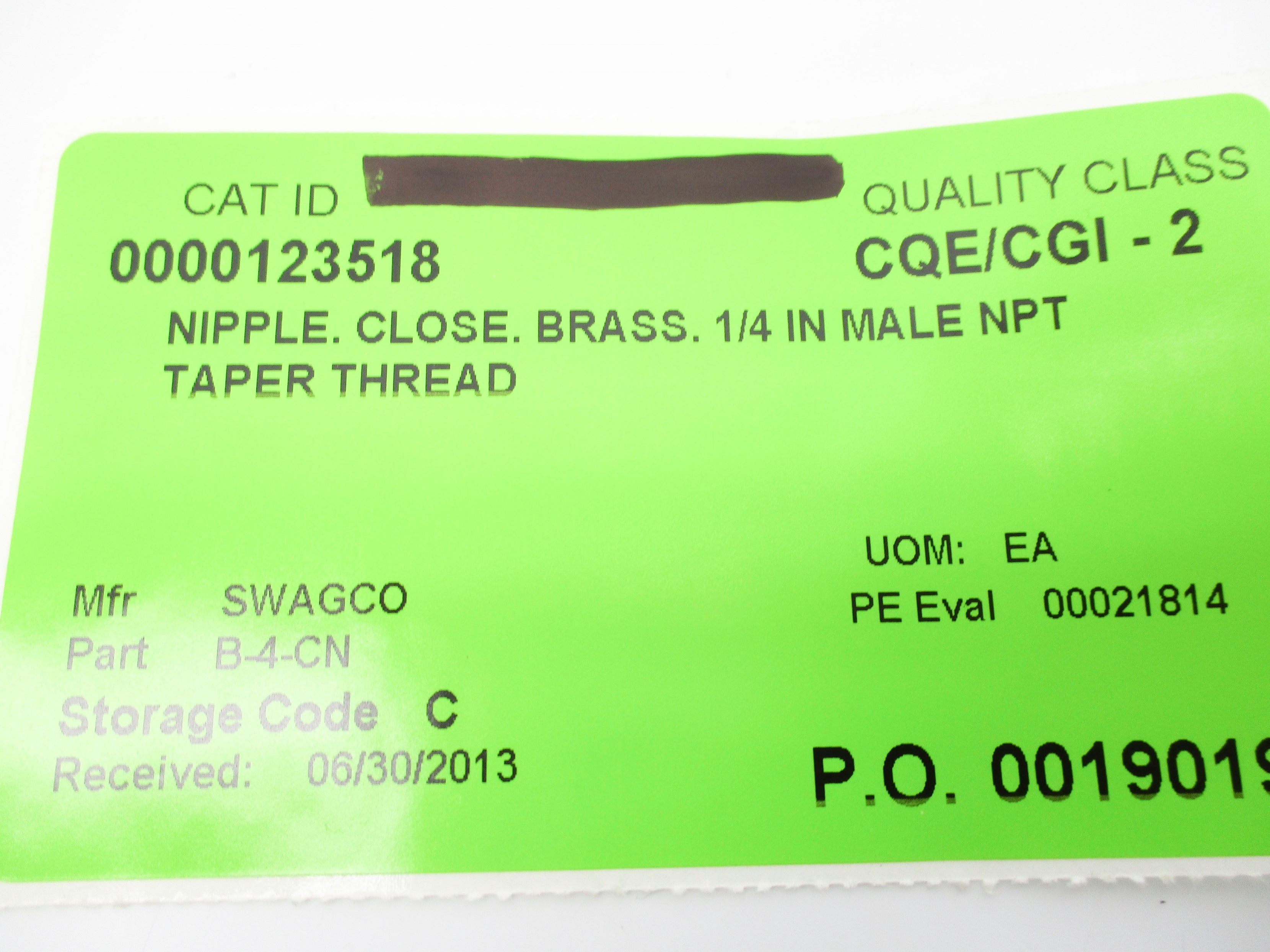 SWAGELOK B-4-CN NSNP