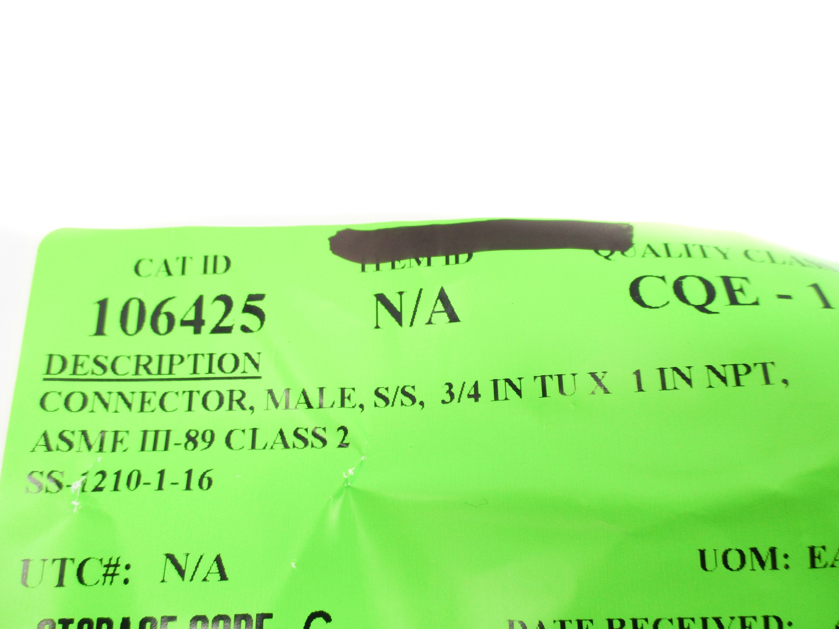 SWAGELOK SS-1210-1-16 NSNP