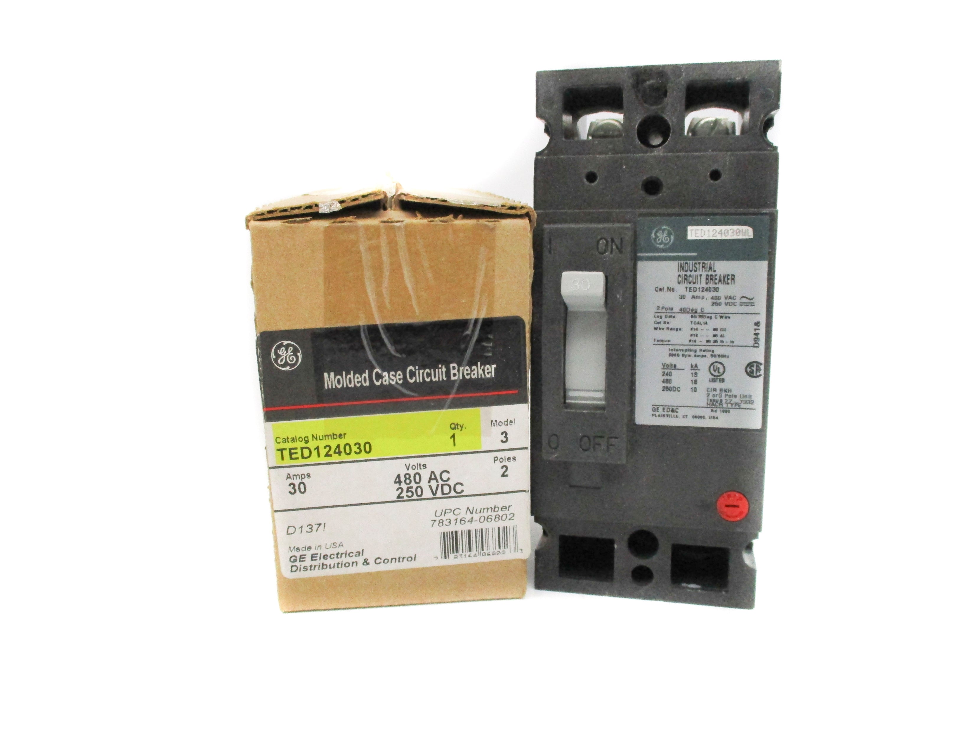 GENERAL ELECTRIC TED124030 480VAC 30A NSMP