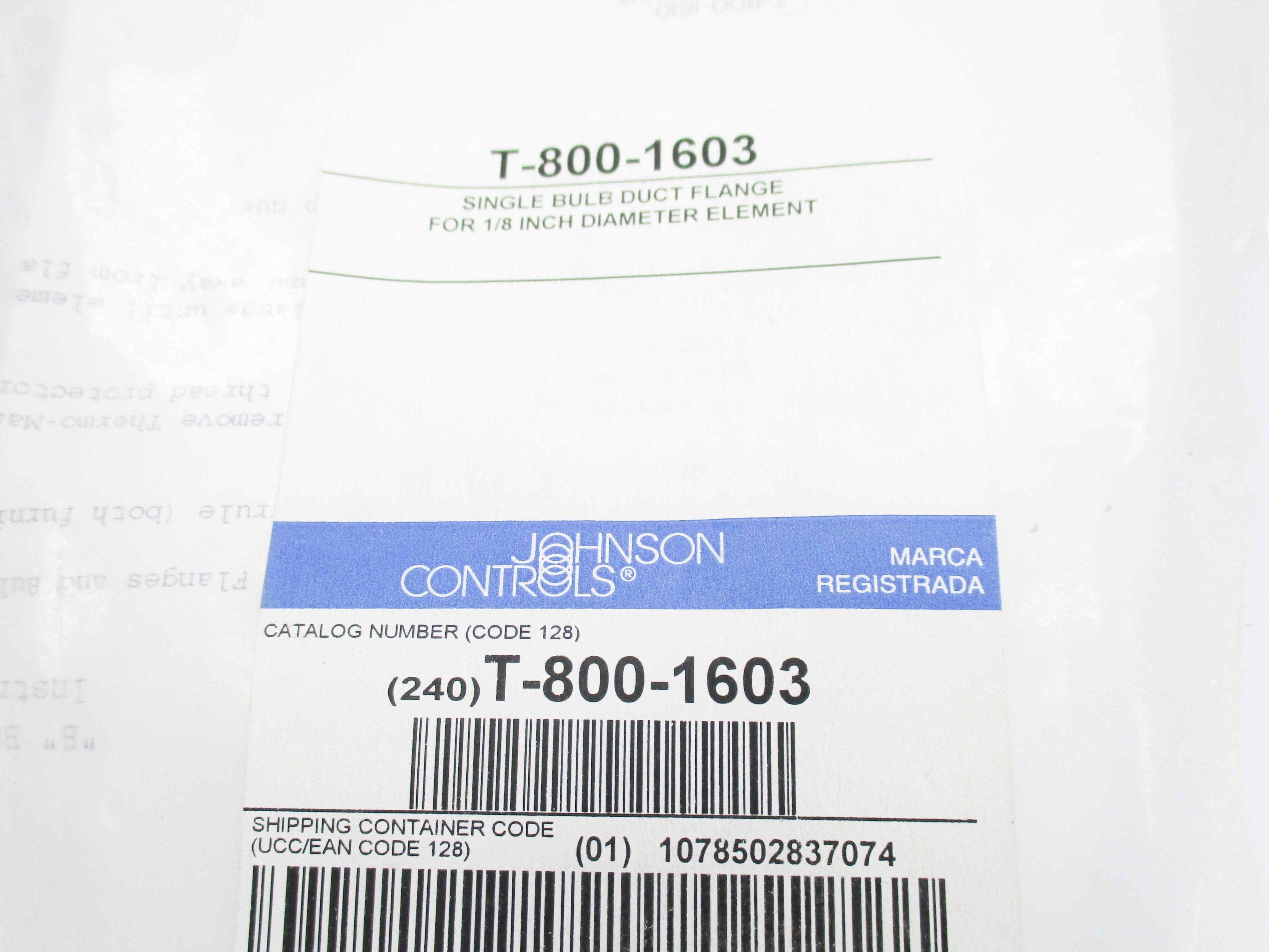 JOHNSON CONTROLS T-800-1603 NSMP