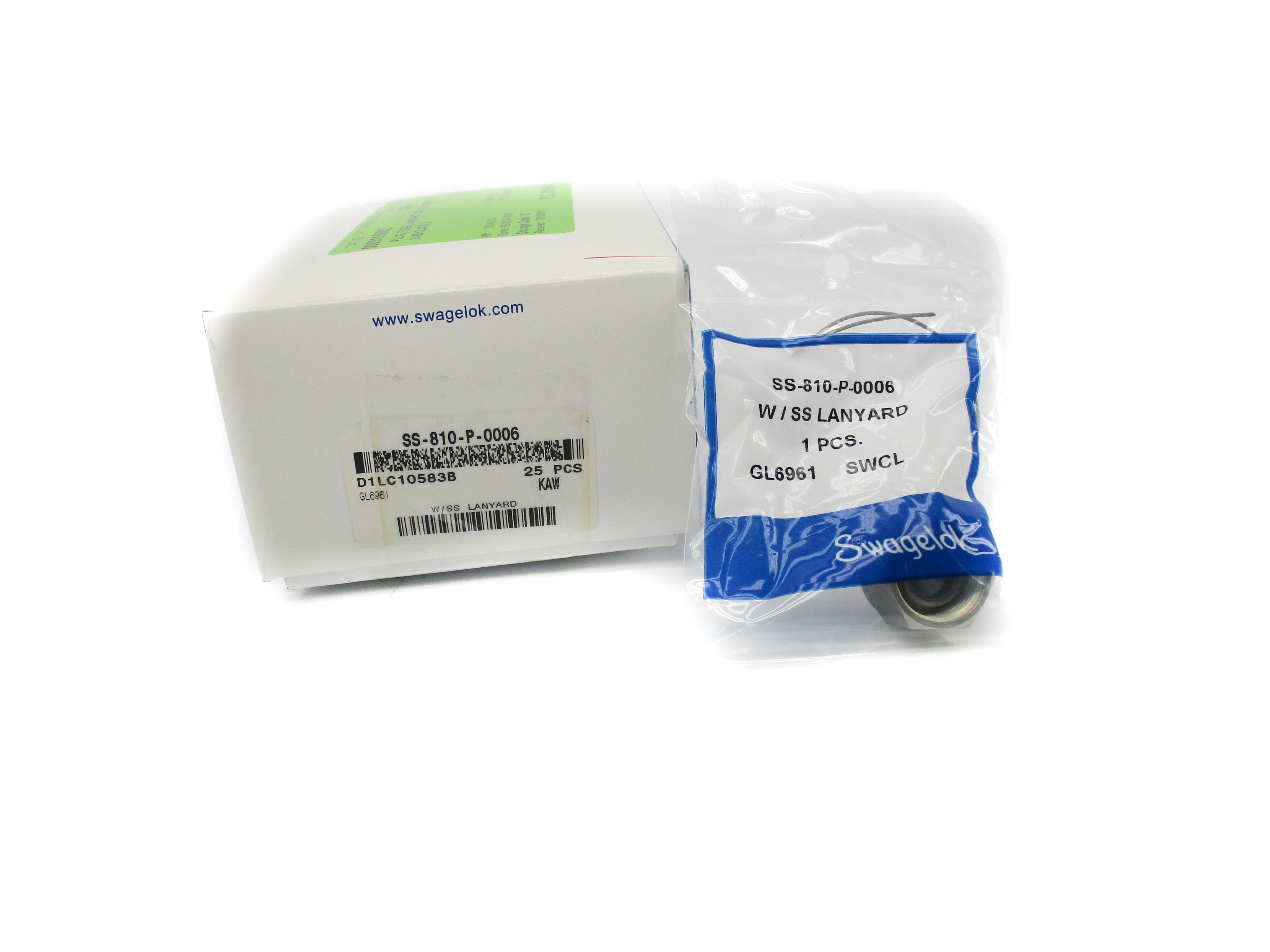 SWAGELOK SS-810-P-0006 (PKG OF 25) NSMP
