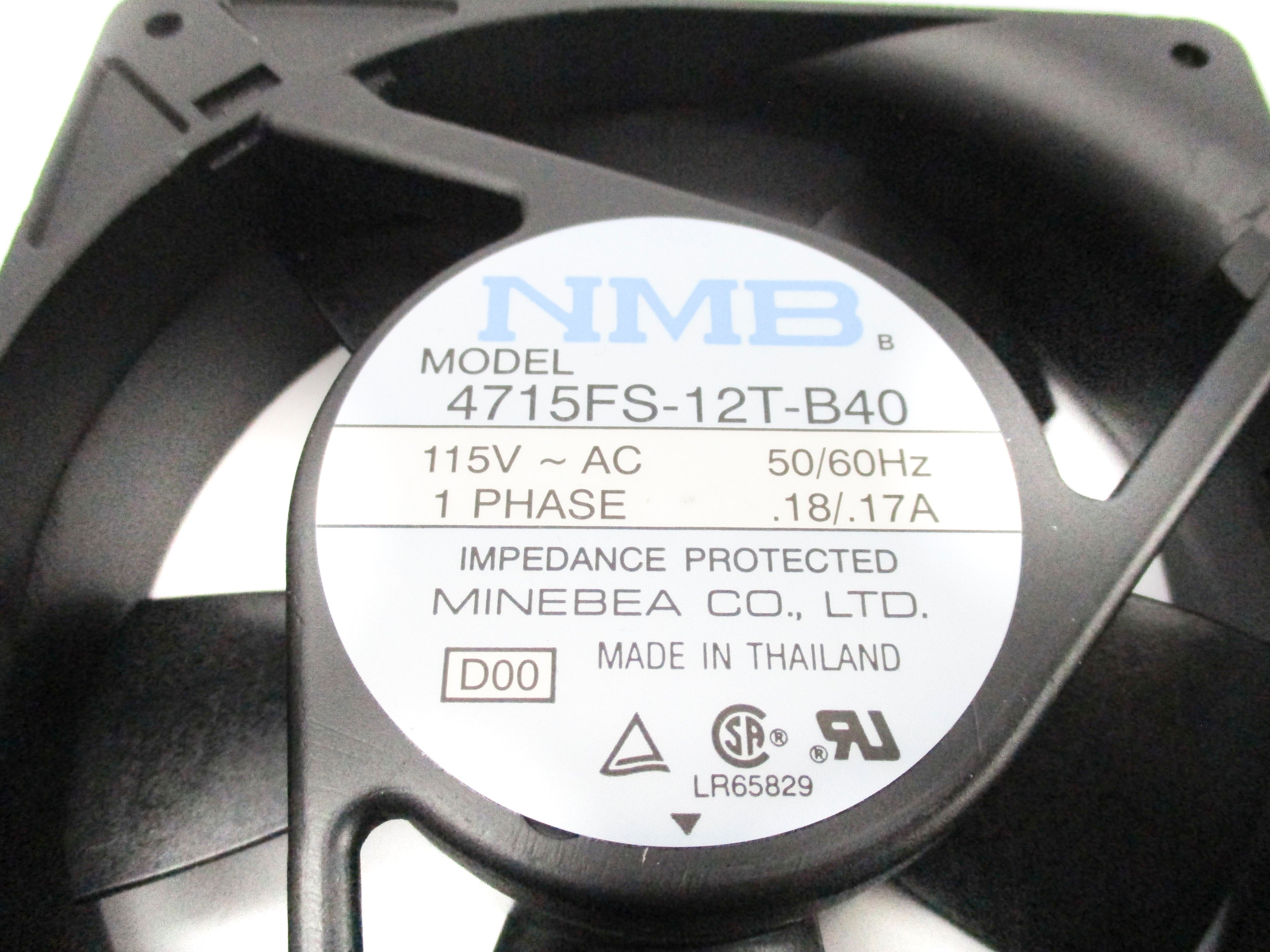 NMB 4715FS-12T-B40 115VAC .18/.17A NSNP