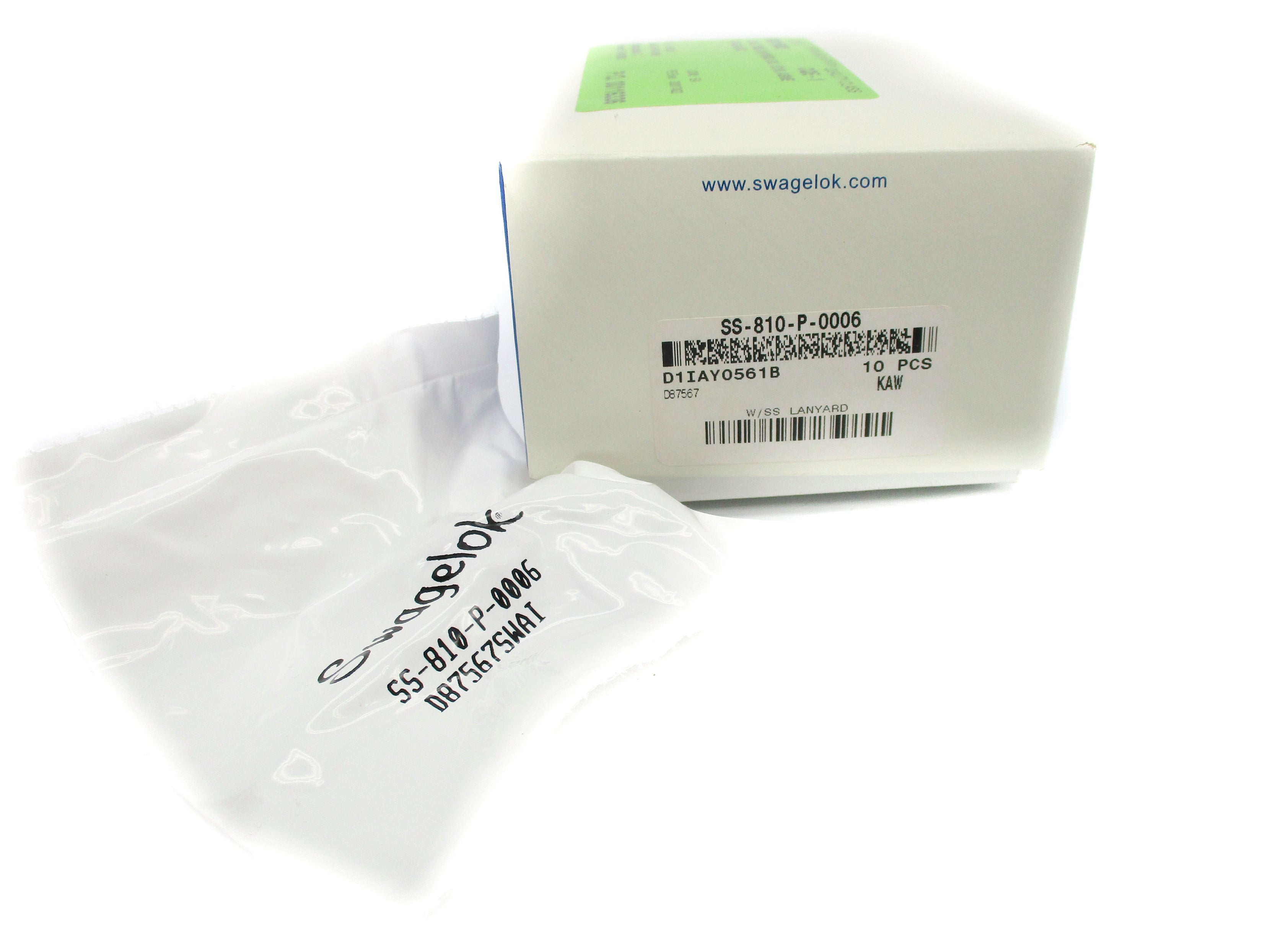 SWAGELOK SS-810-P-0006 (PKG OF 10) NSMP