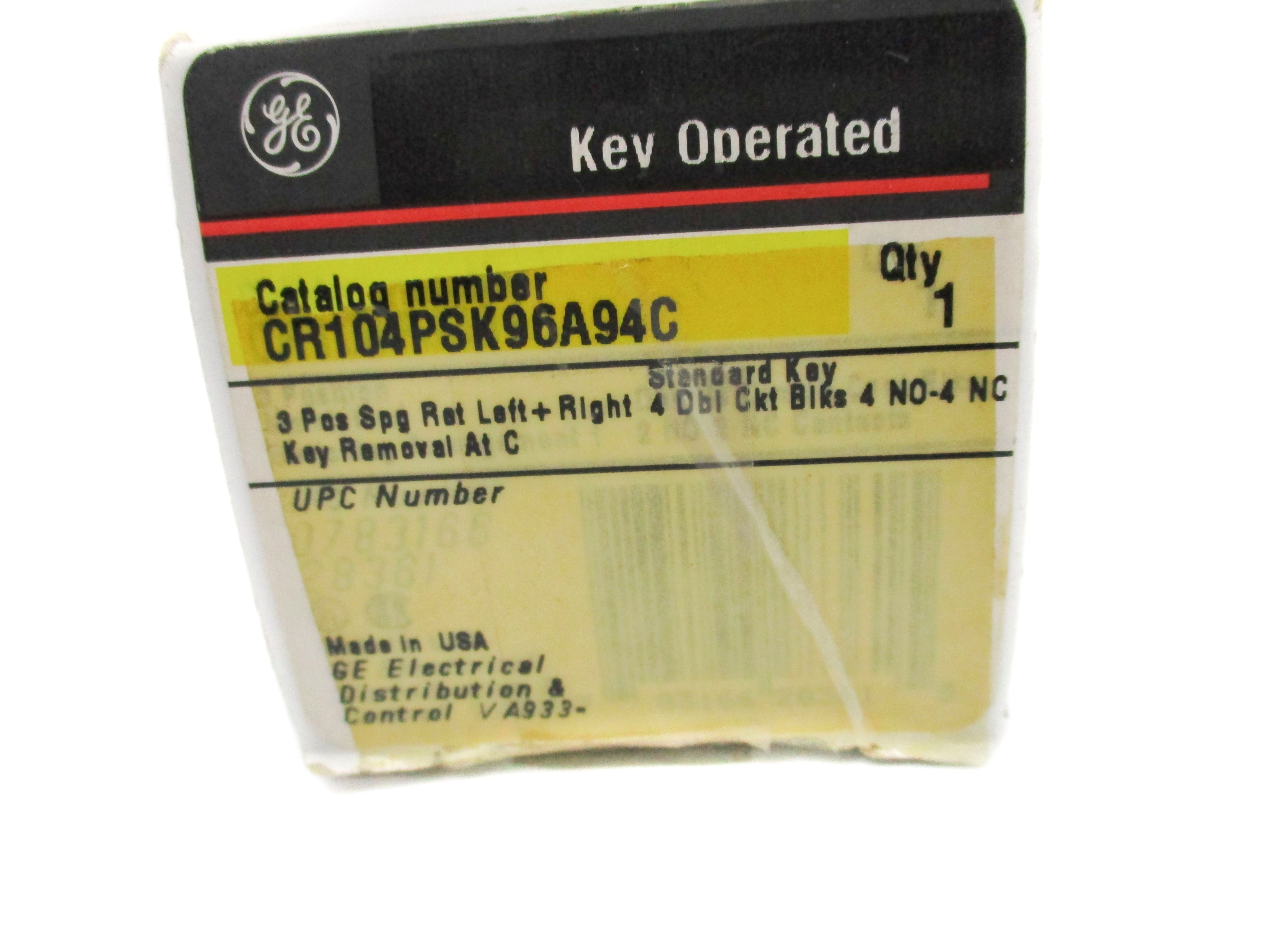 GENERAL ELECTRIC CR104PSK96A94C NSMP