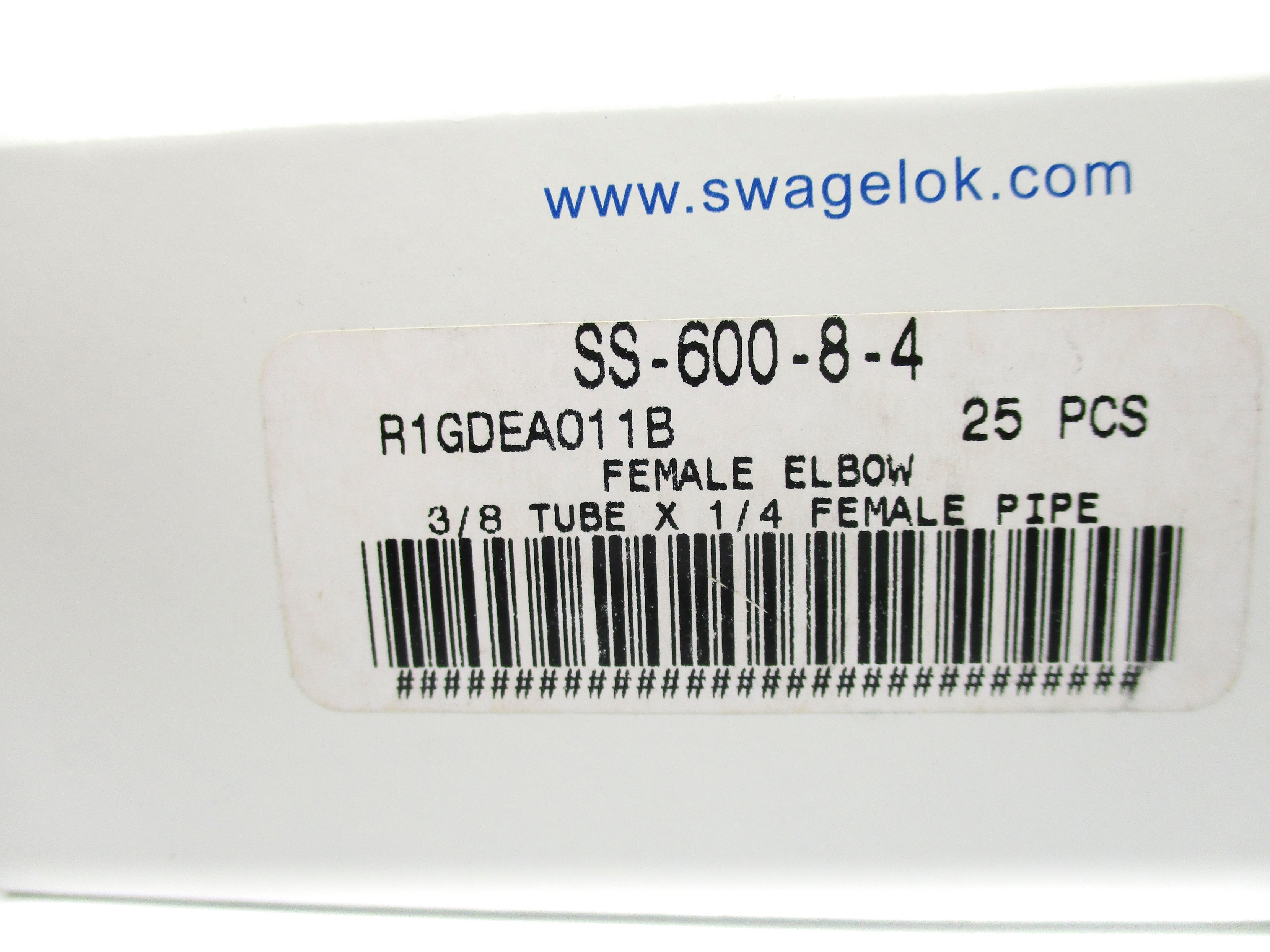 SWAGELOK SS-600-8-4 (PKG OF 25) NSMP