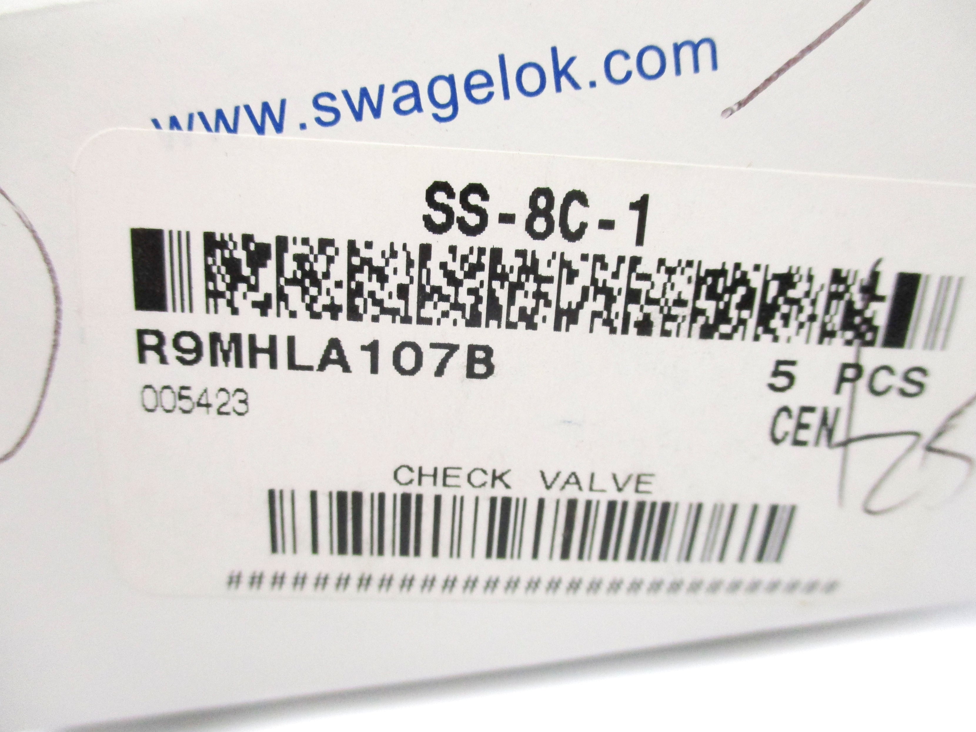SWAGELOK SS-8C-1 (PKG OF 5) 1PSI NSMP