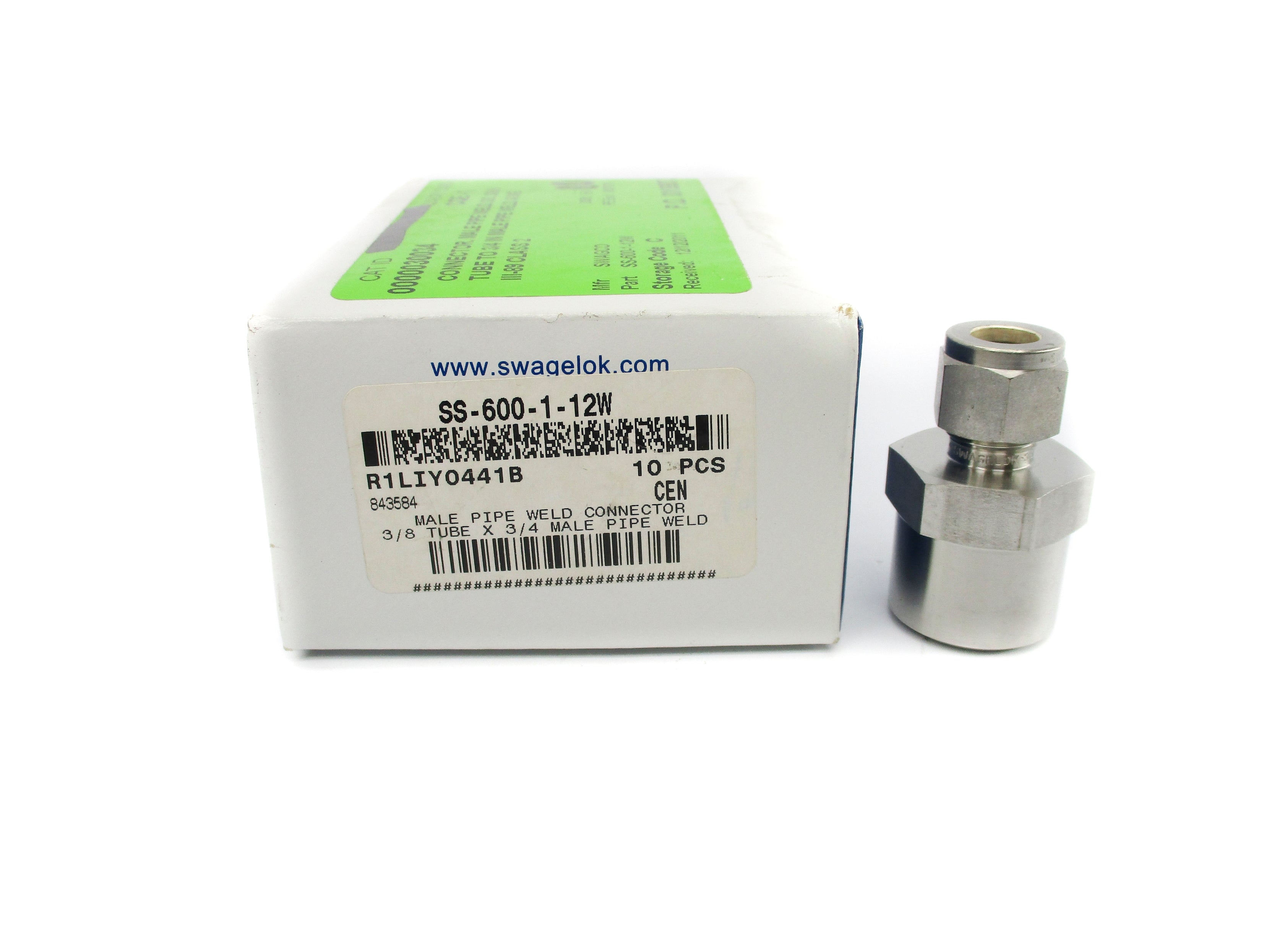 SWAGELOK SS-600-1-12W (PKG OF 10) NSMP