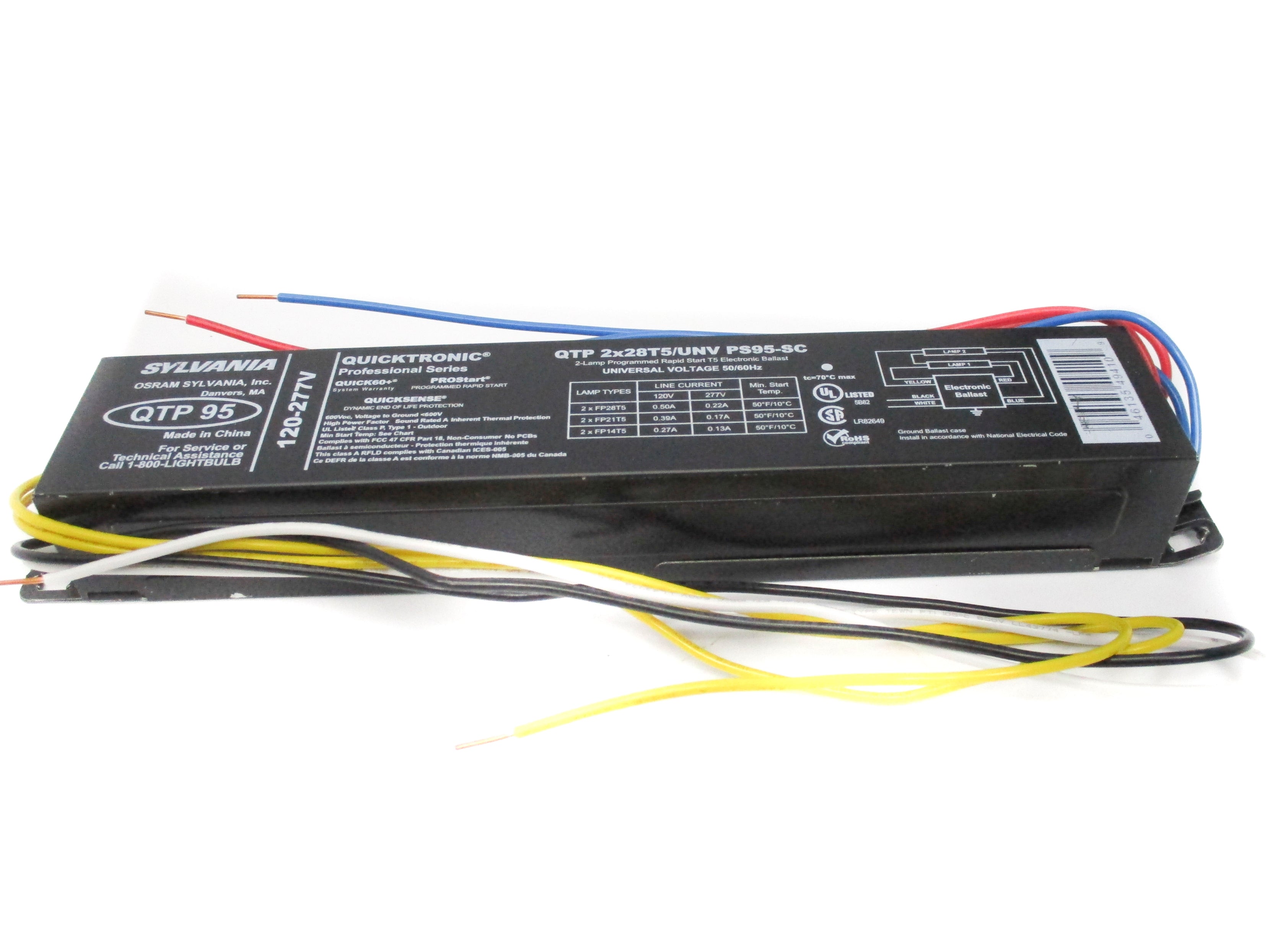 SYLVANIA QTP2X28T5/UNVPS95-SC NSNP