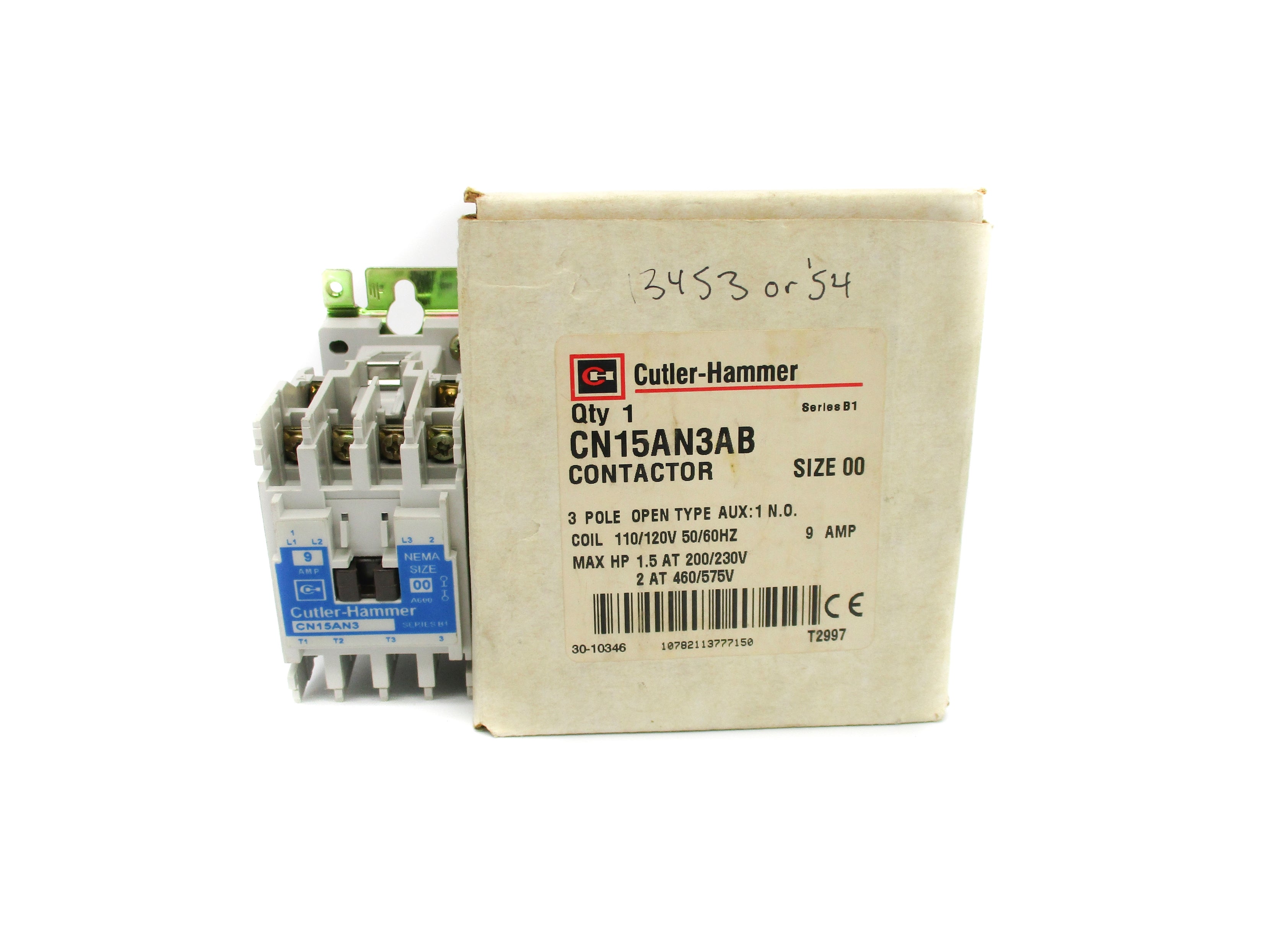 CUTLER HAMMER CN15AN3AB SER. B1 110/120V 9A NSMP
