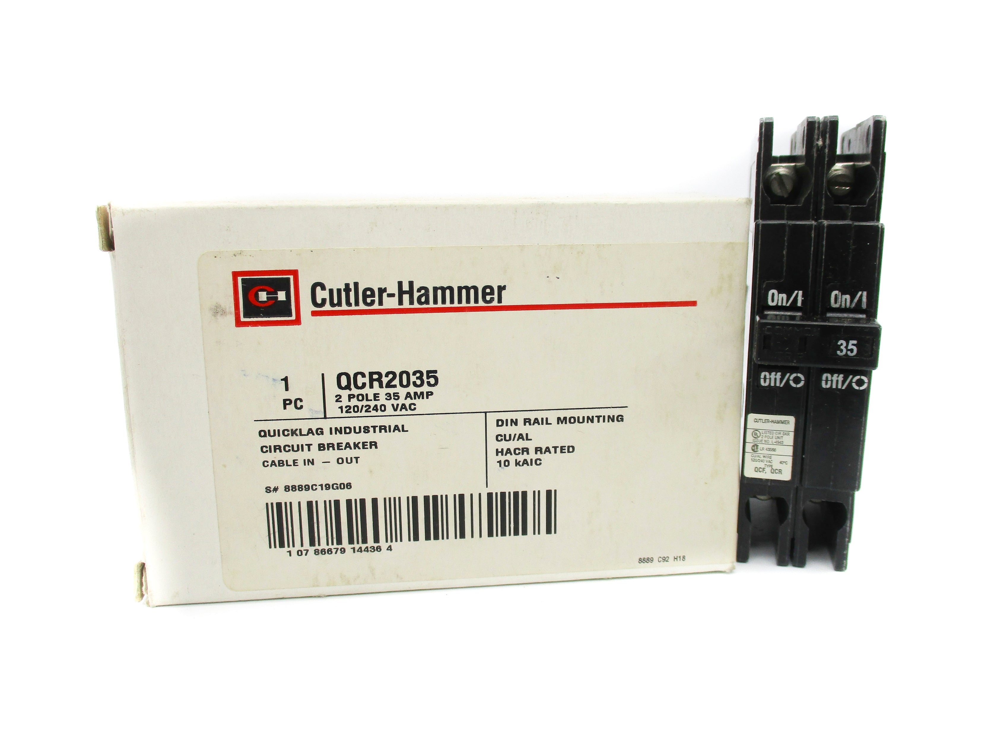 CUTLER HAMMER QCR2035 35A 240VAC NSMP