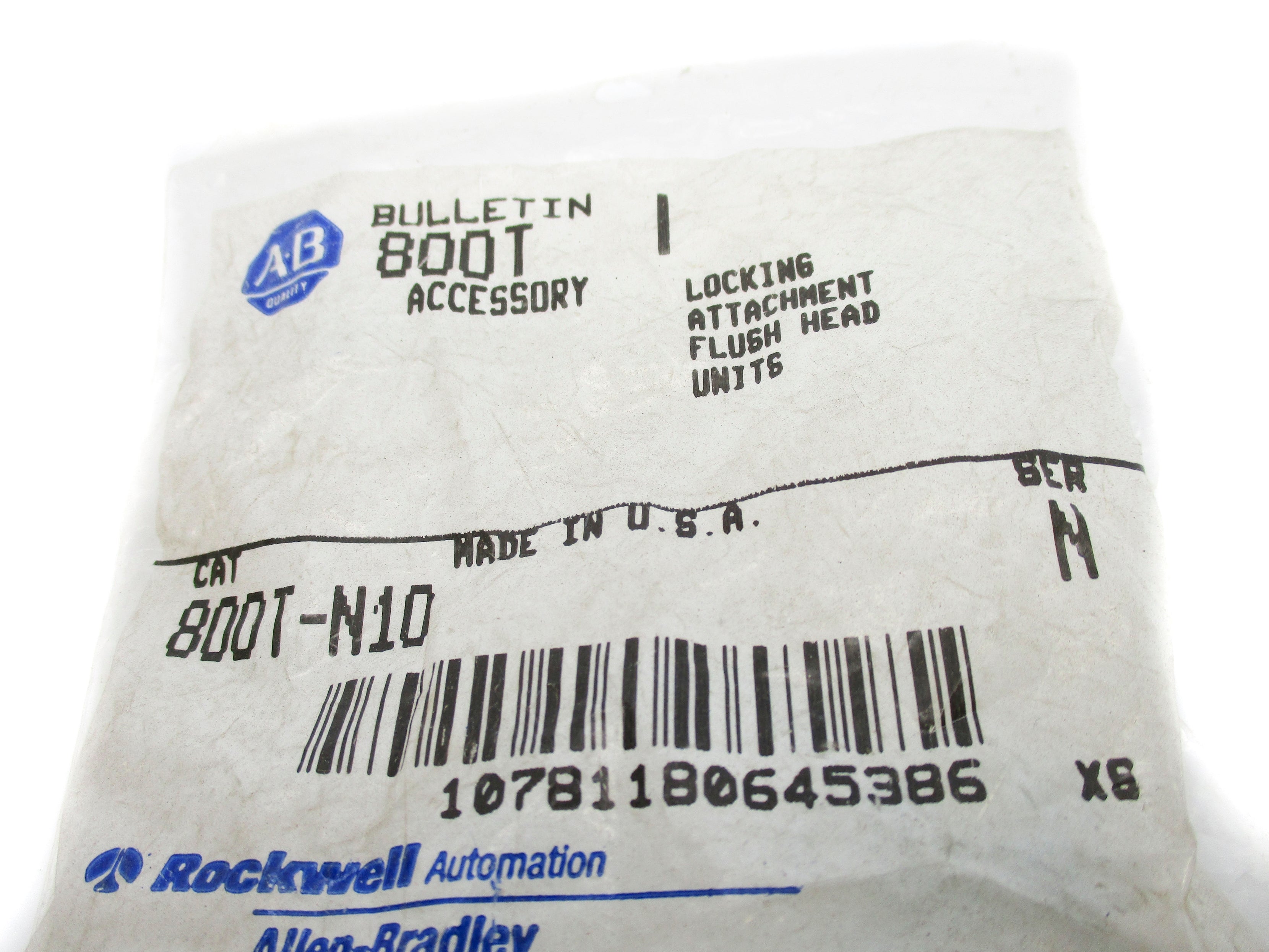 ALLEN BRADLEY 800T-N10 SER. N NSMP