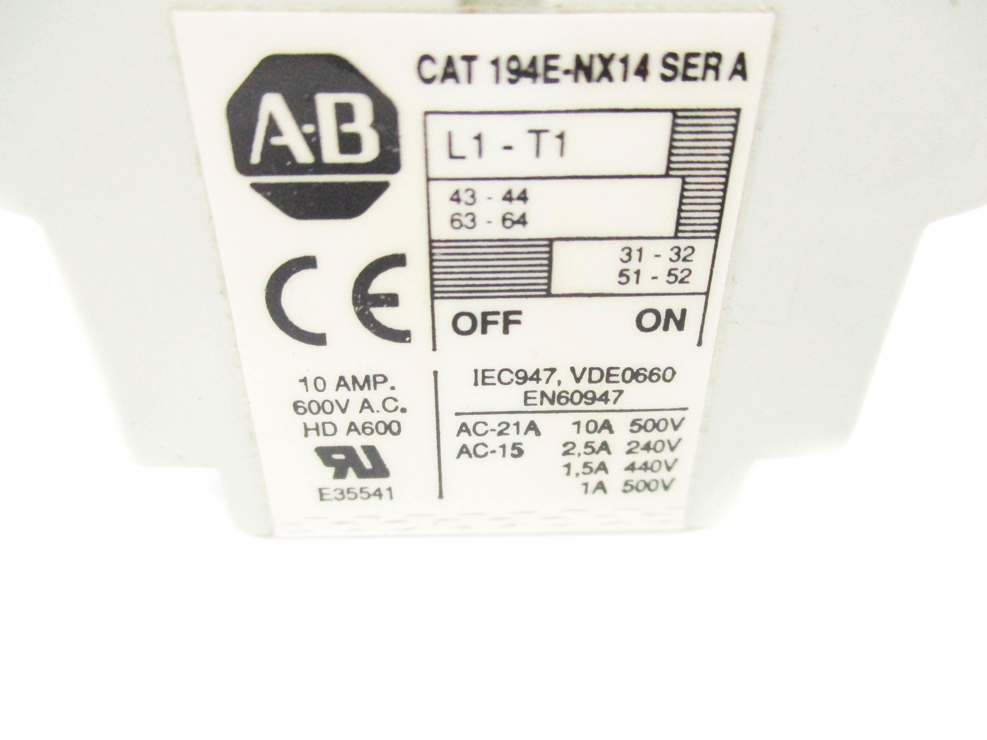 INDUSTRIAL SPARE PART 194E-NX14 SER. A NSNP