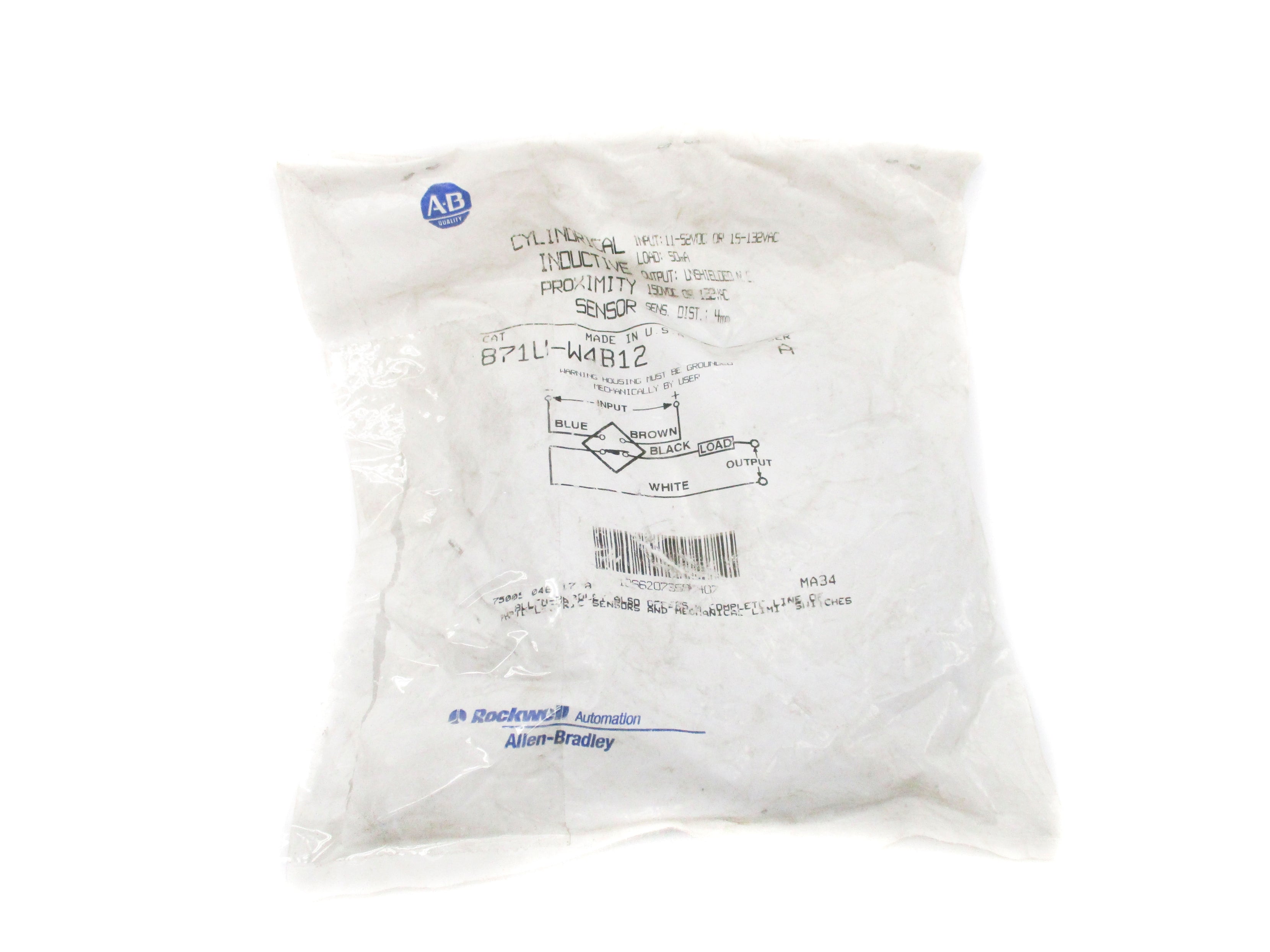 INDUSTRIAL SPARE PART 871U-W4B12 SER. A NSMP