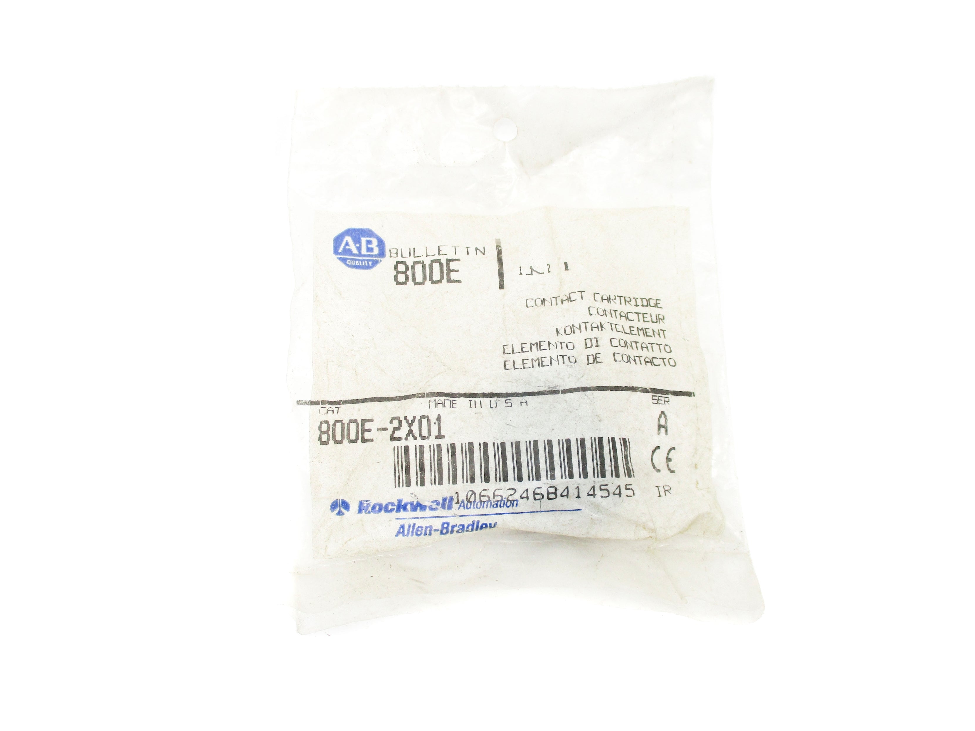 ALLEN BRADLEY 800E-2X01 SER. A (BL/WH) NSMP