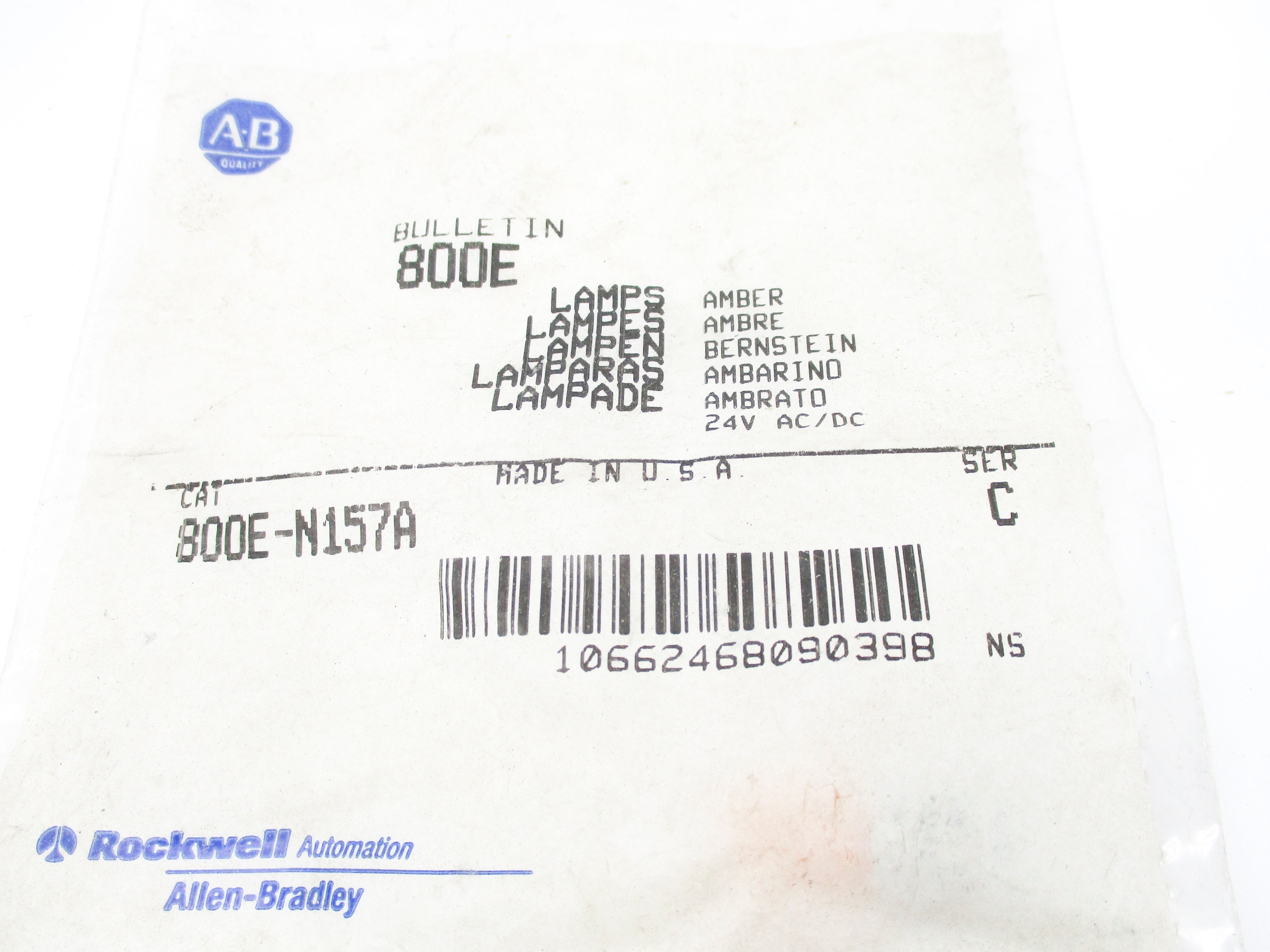 INDUSTRIAL SPARE PART 800E-N157A SER. C NSMP