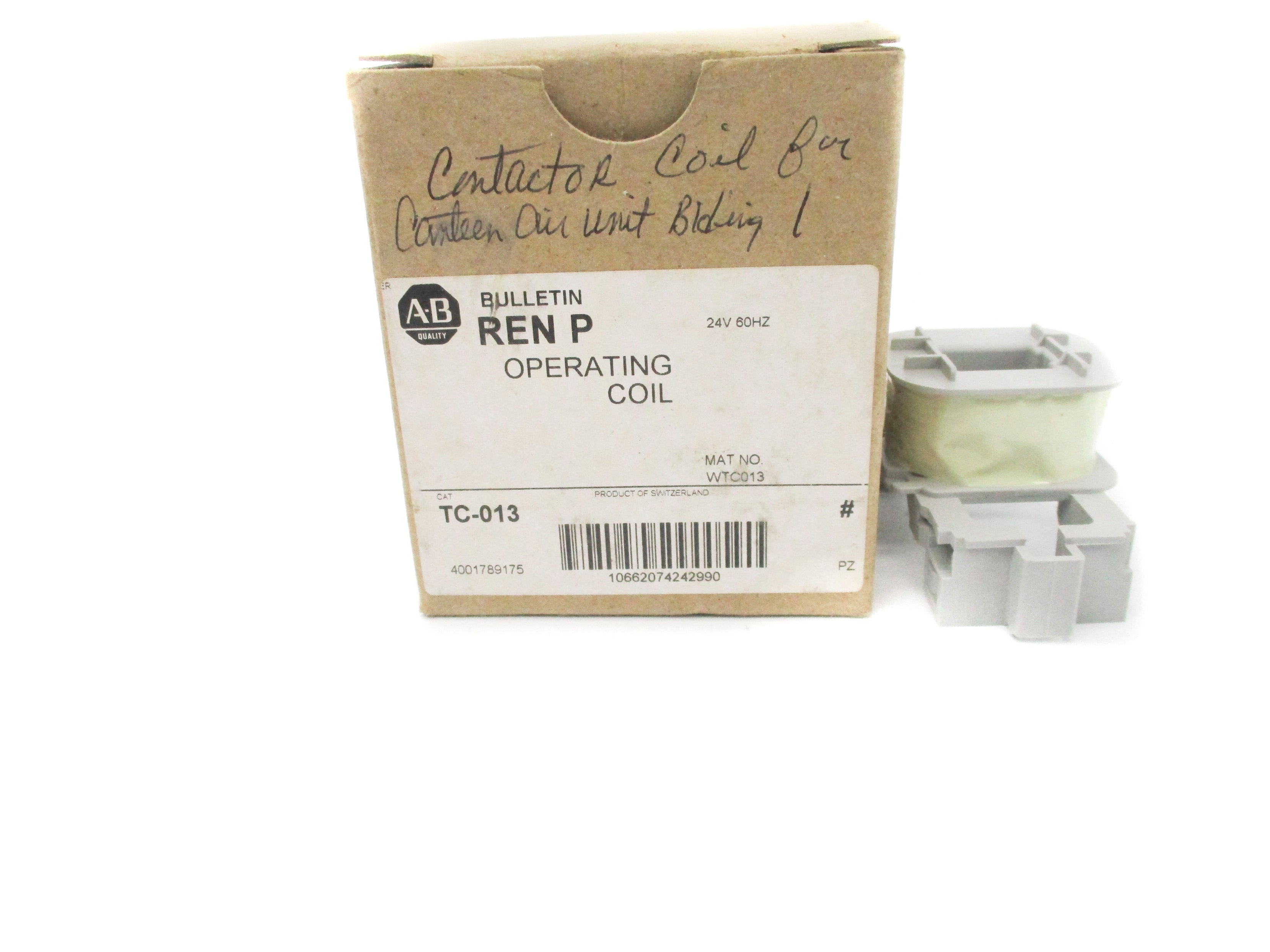 ALLEN BRADLEY TC-013 SER. # 24V (BR/WH) NSMP