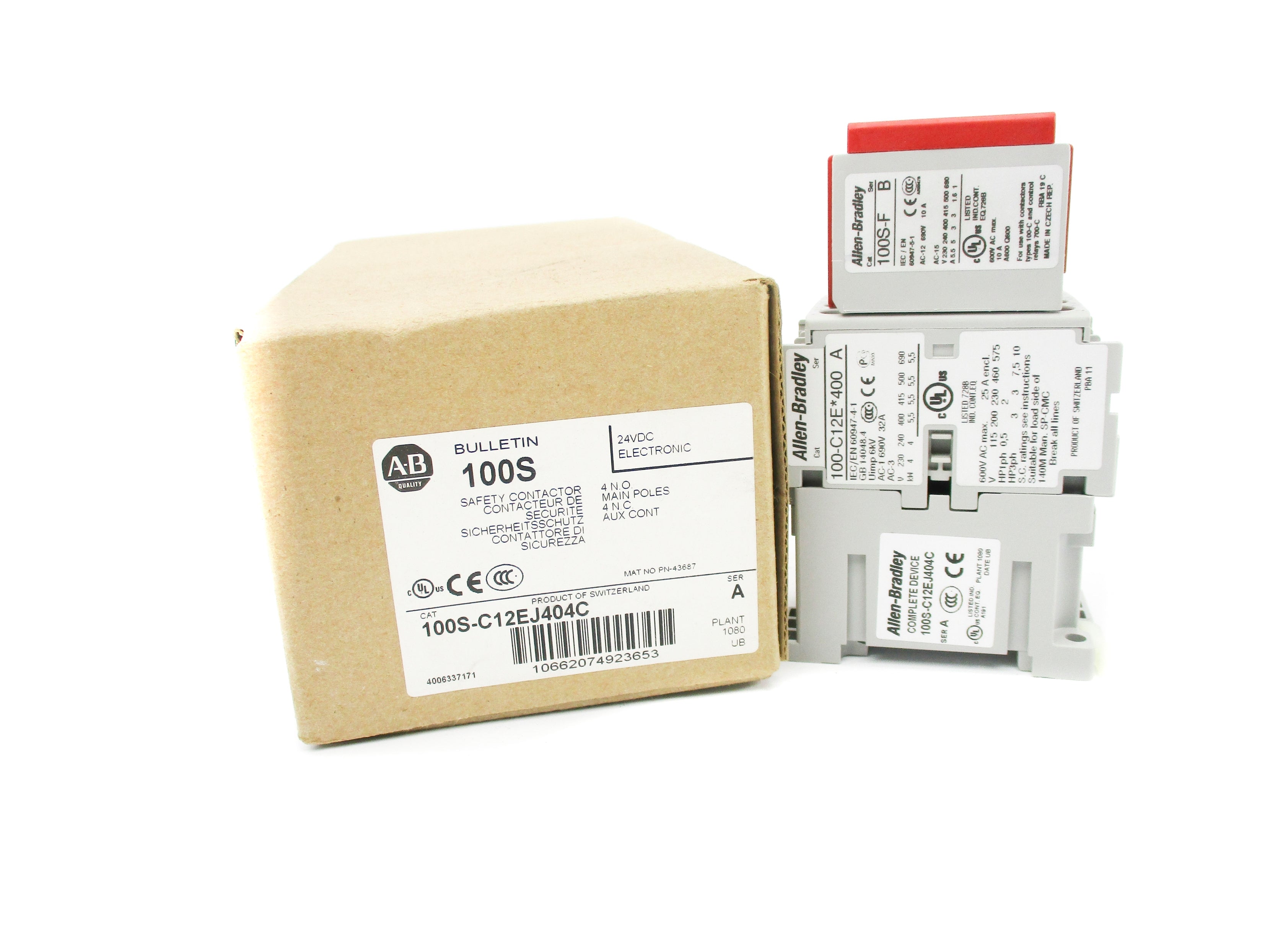 ALLEN BRADLEY 100S-C12EJ404C SER. A 24VDC (BR/WH) NSMP
