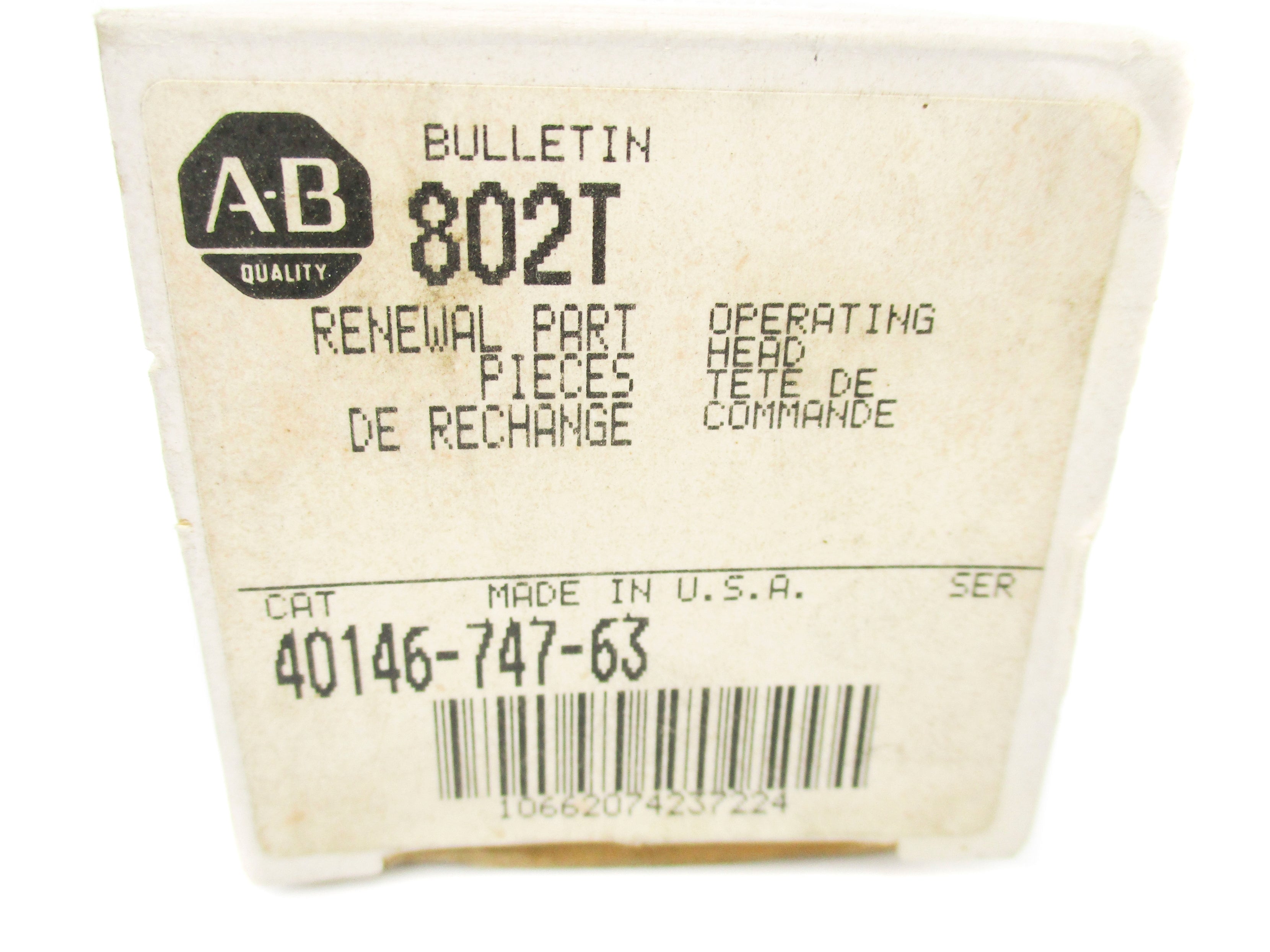 ALLEN BRADLEY 40146-747-63 (GY/BL) NSMP