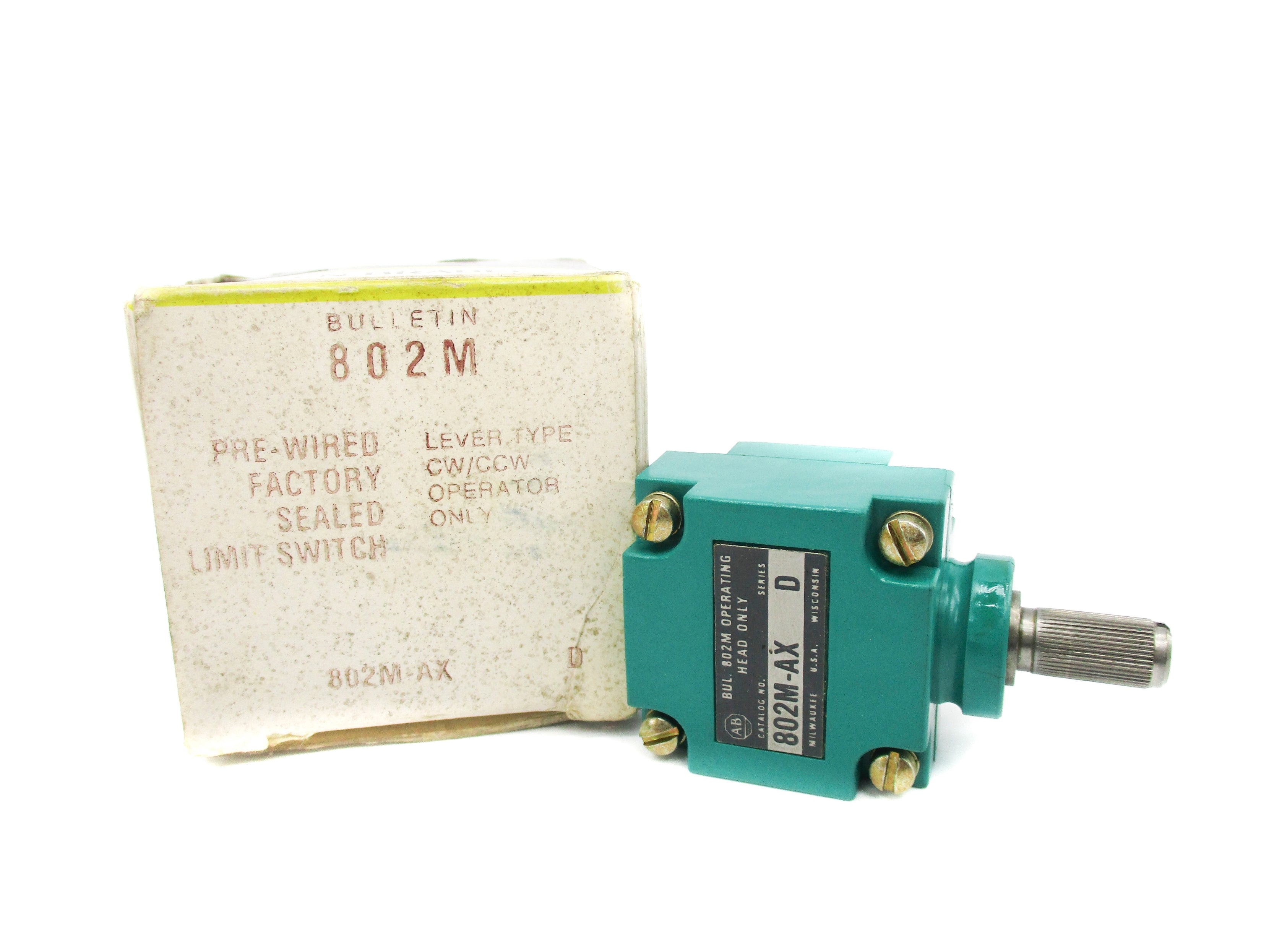 ALLEN BRADLEY 802M-AX SER. D (BK/YL) NSMP