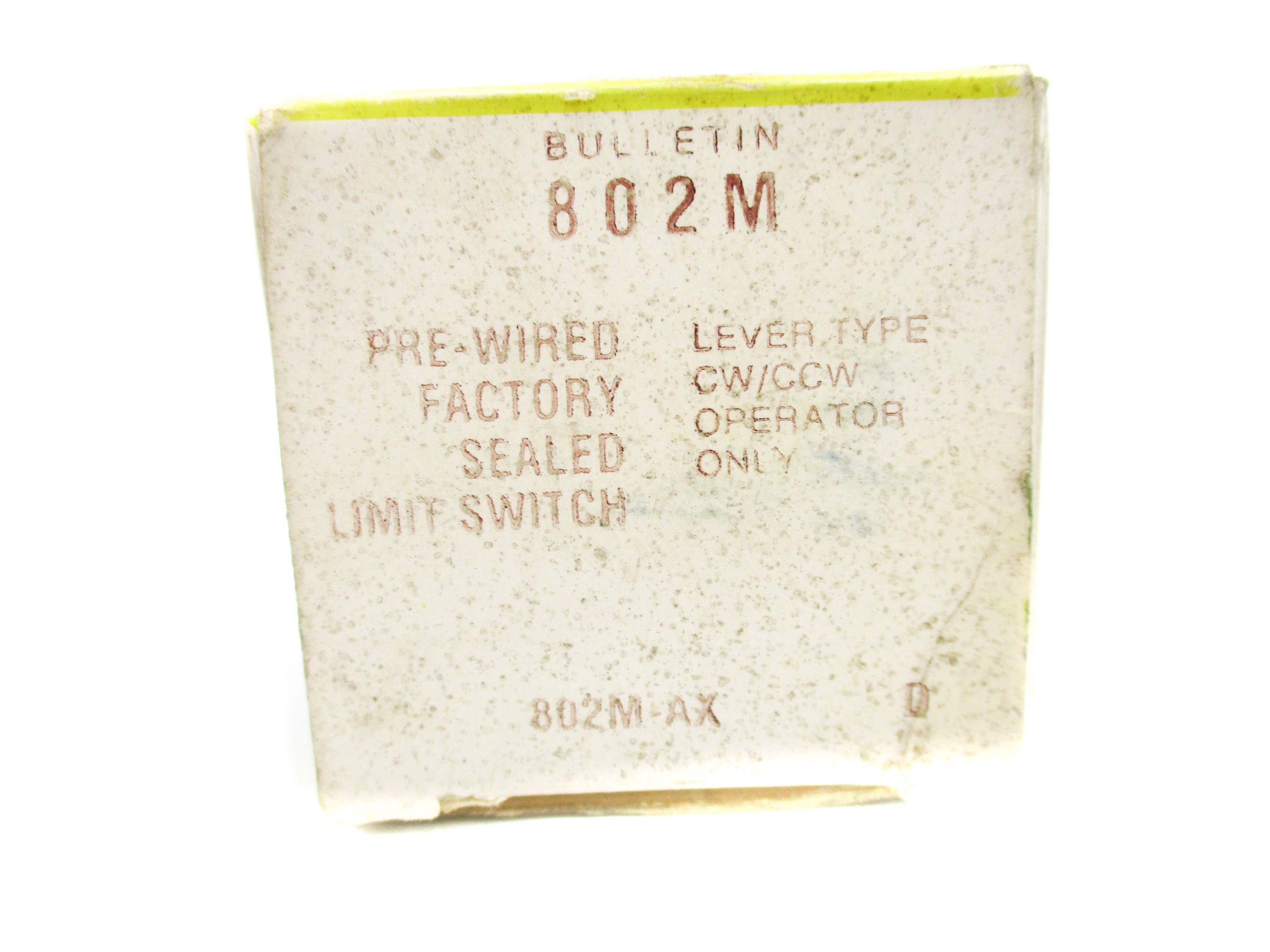 ALLEN BRADLEY 802M-AX SER. D (BK/YL) NSMP
