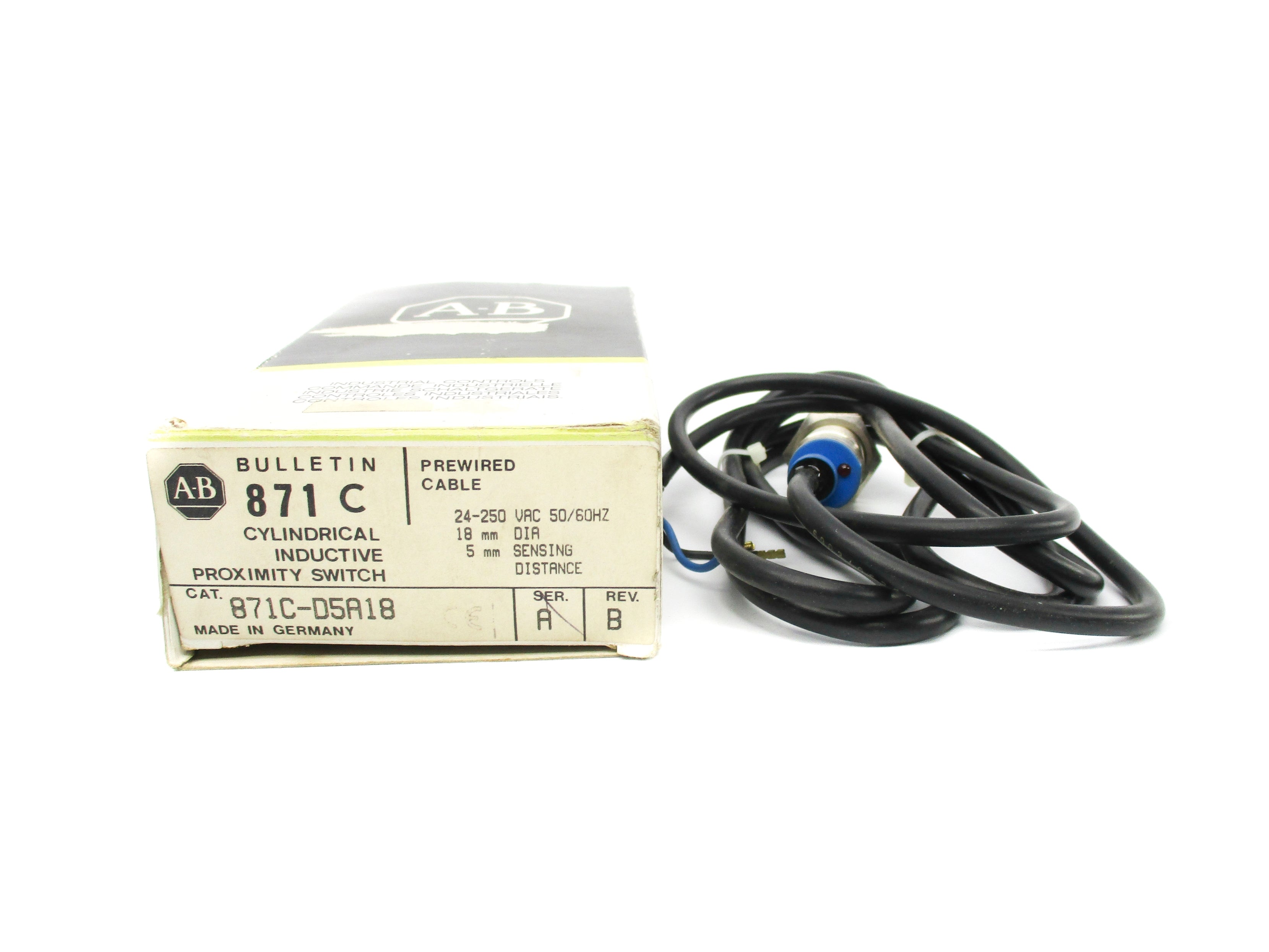 INDUSTRIAL SPARE PART 871C-D5A18 SER. A (BK/YL) NSMP