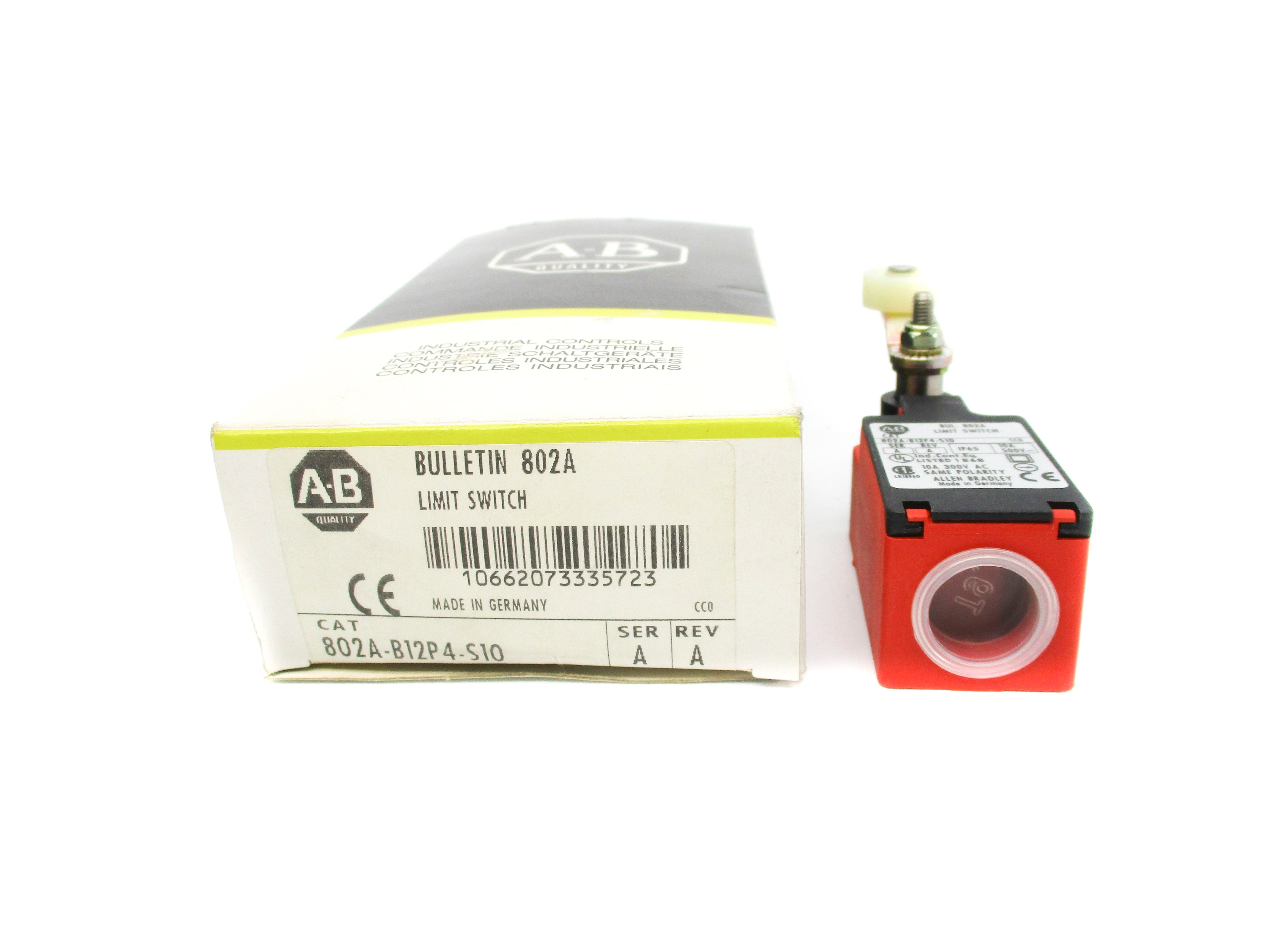 INDUSTRIAL SPARE PART 802A-B12P4-S10 SER. A (BK/YL) NSMP