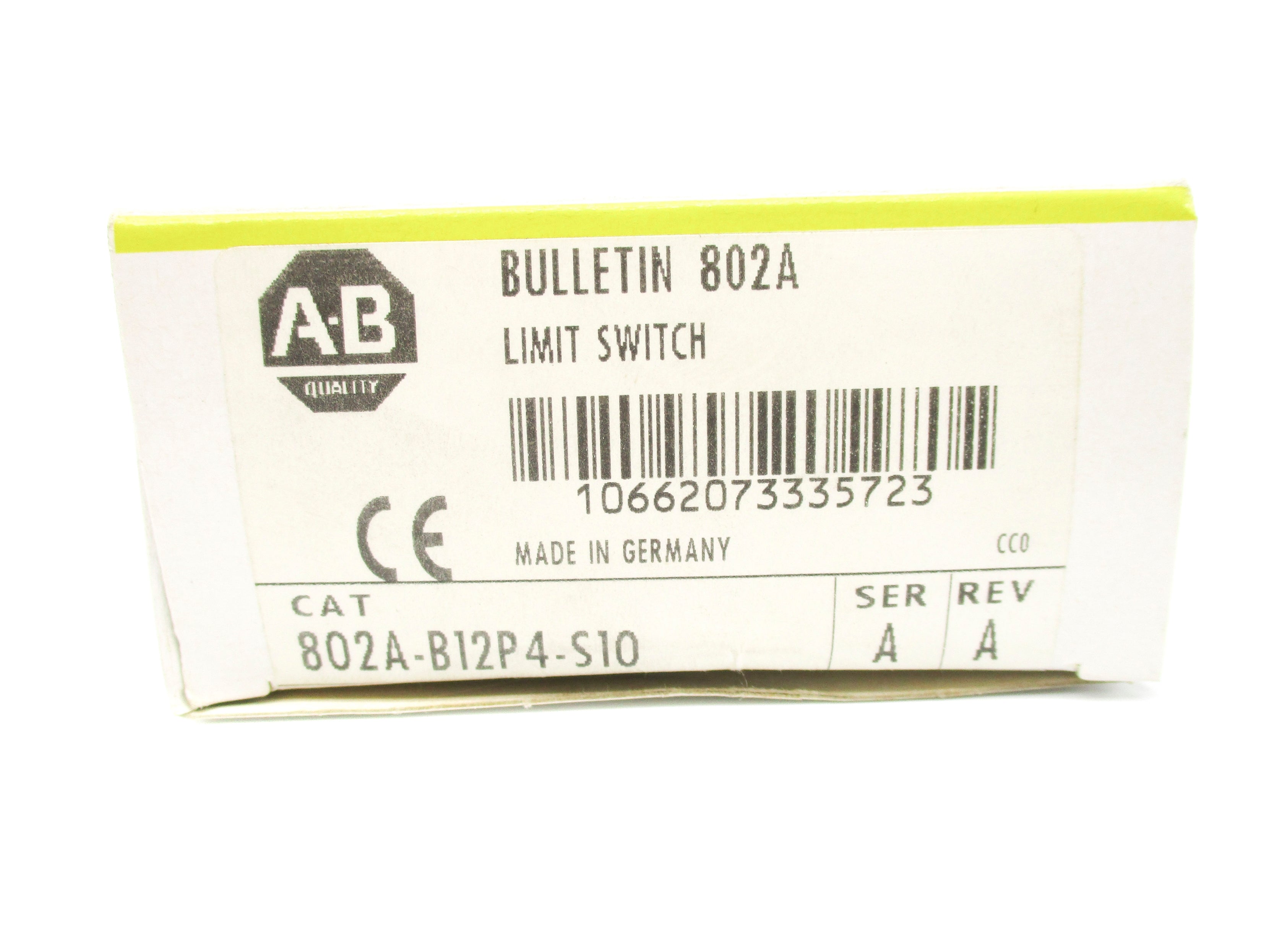 INDUSTRIAL SPARE PART 802A-B12P4-S10 SER. A (BK/YL) NSMP