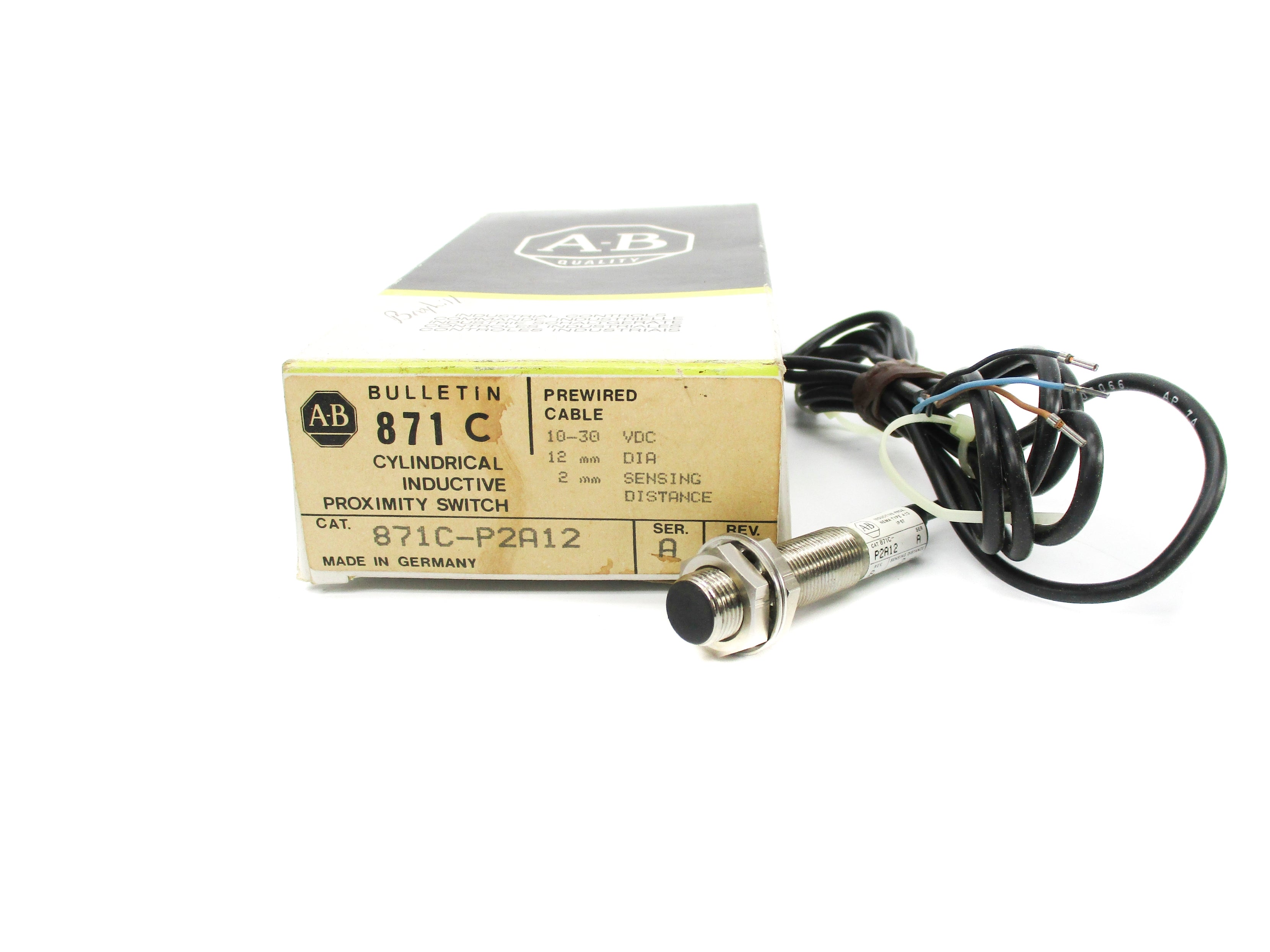 ALLEN BRADLEY 871C-P2A12 SER. A (BK/YL) NSMP
