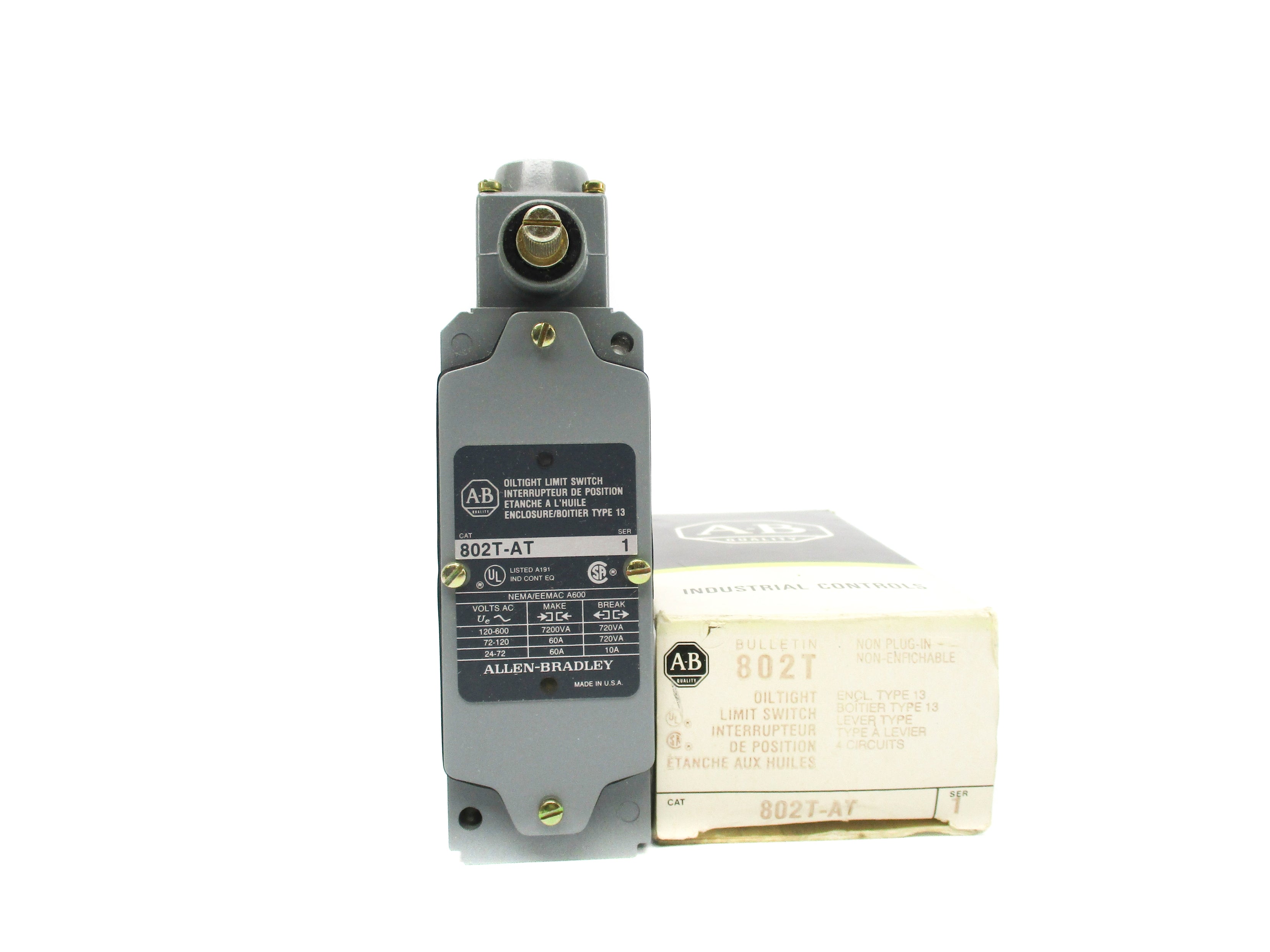 INDUSTRIAL SPARE PART 802T-AT SER. 1 120-600VAC 60A (BK/YL) NSMP