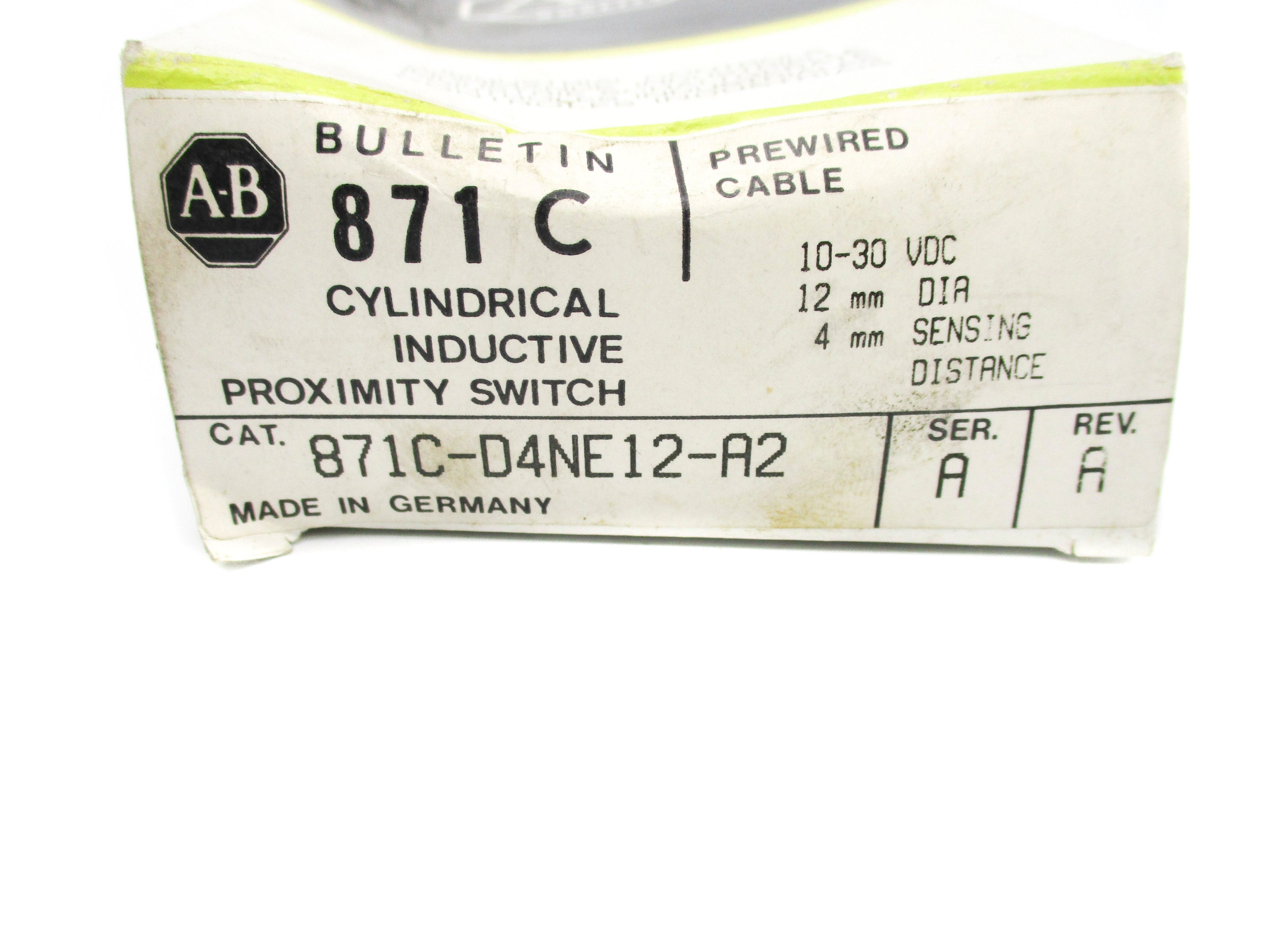INDUSTRIAL SPARE PART 871C-D4NE12-A2 SER. A (BK/YL) NSMP