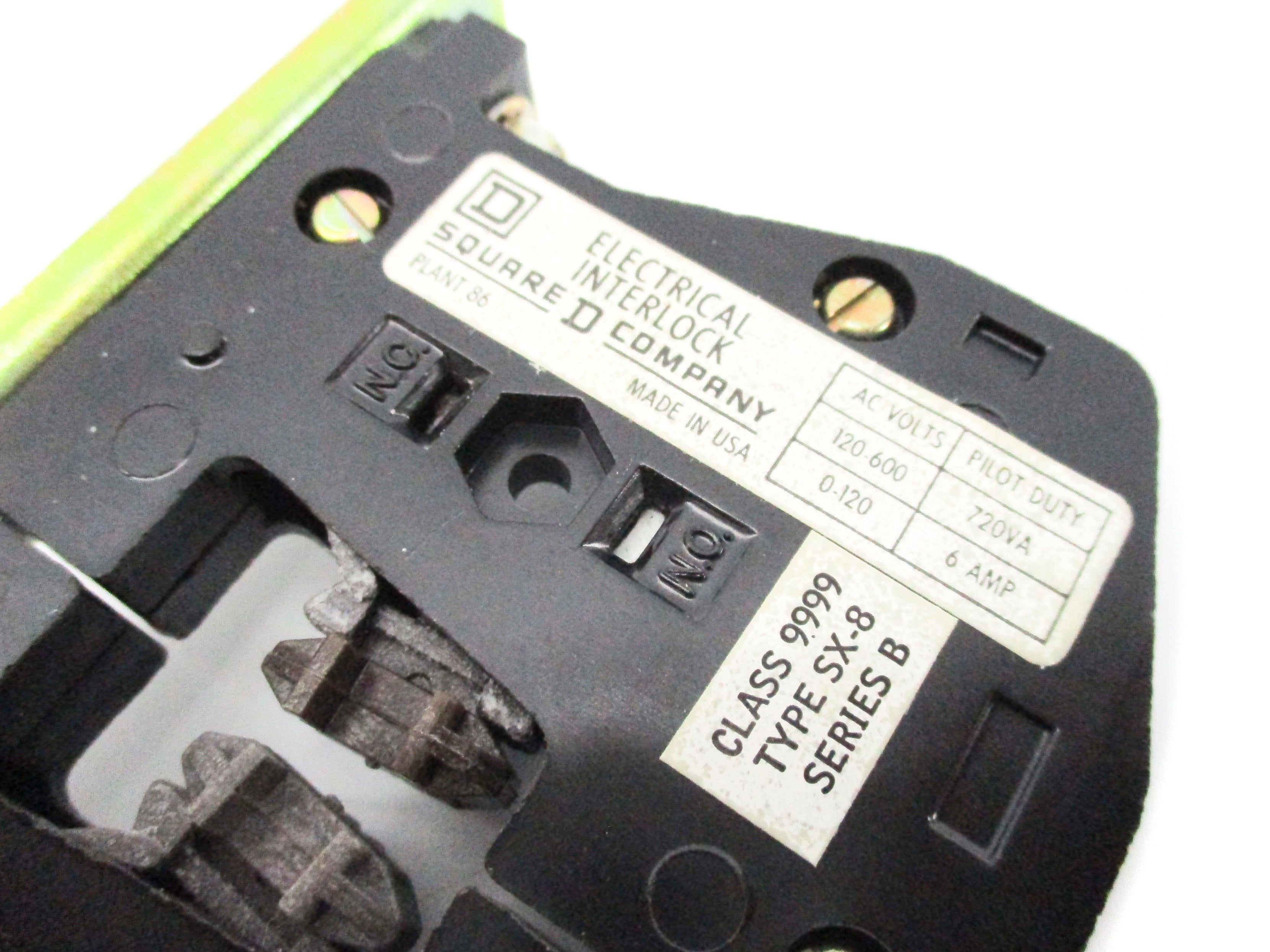 SQUARE D 9999SX8 SER. B 600VAC 6A NSNP