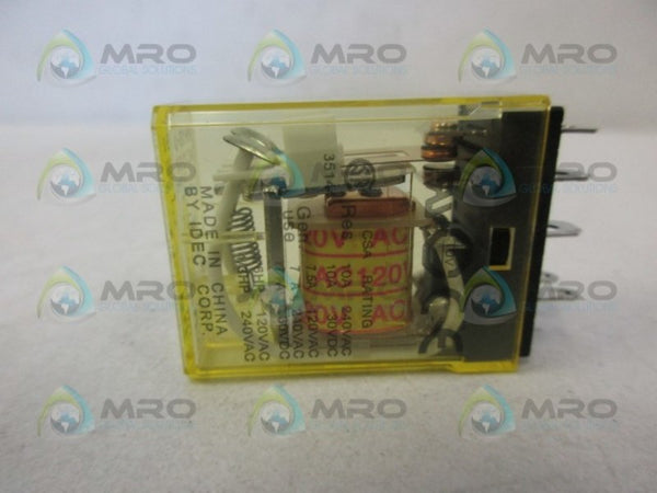 IDEC RH1B-U RELAY 120VAC  UNMP